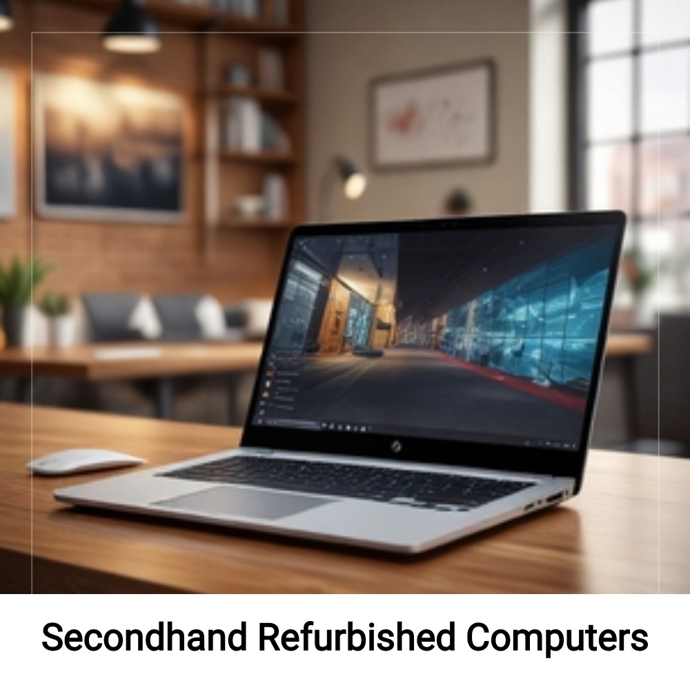 ExploreAnswers Shiftline Facebook ad: Secondhand Refurbished Computers