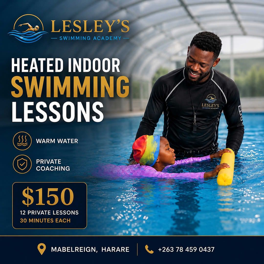 Coach Lesley Facebook ad: Heated indoor swimming lessons.