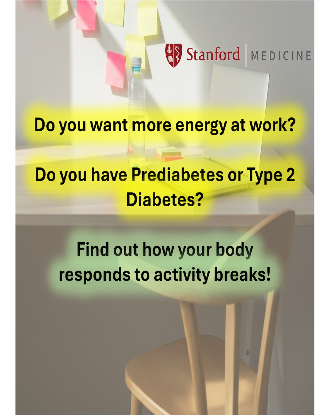 Better Breaks Study Facebook ad: Stanford Health Study: Seeking Desk Workers near Dallas!