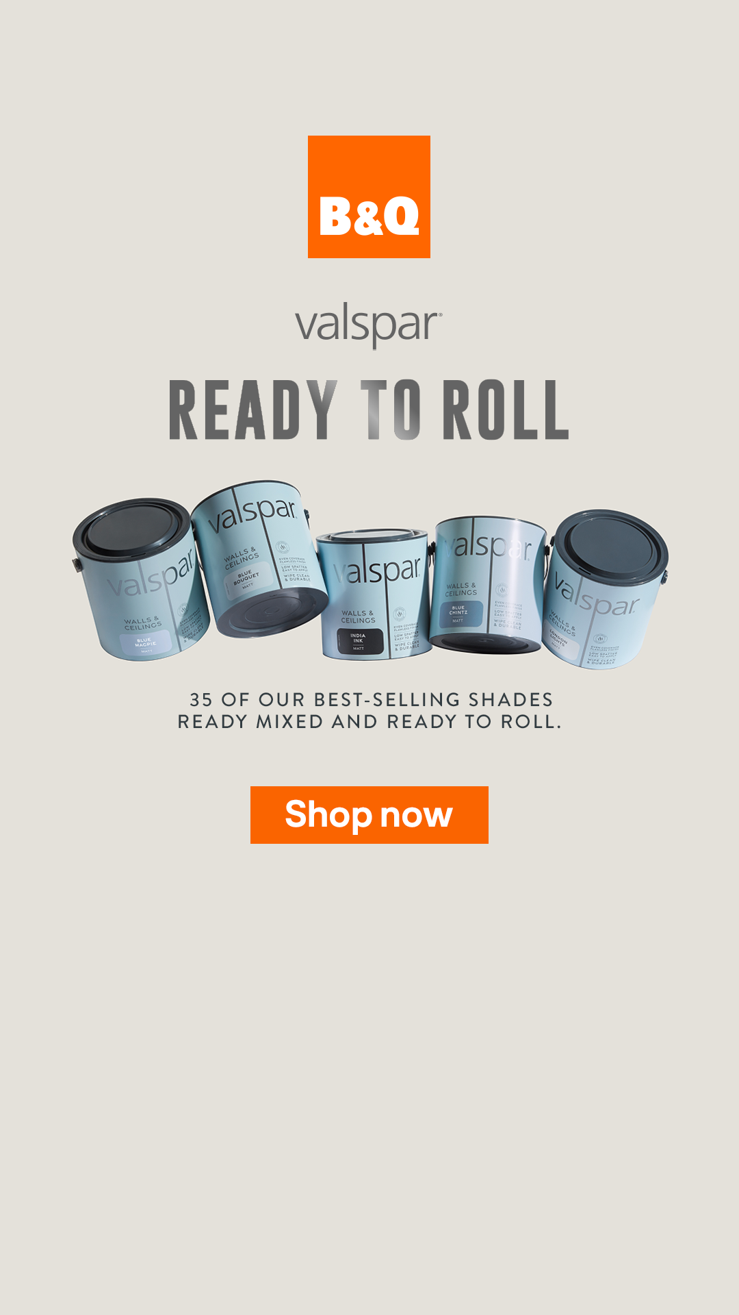 B&Q Facebook ad: Valspar's New Ready Mix Range