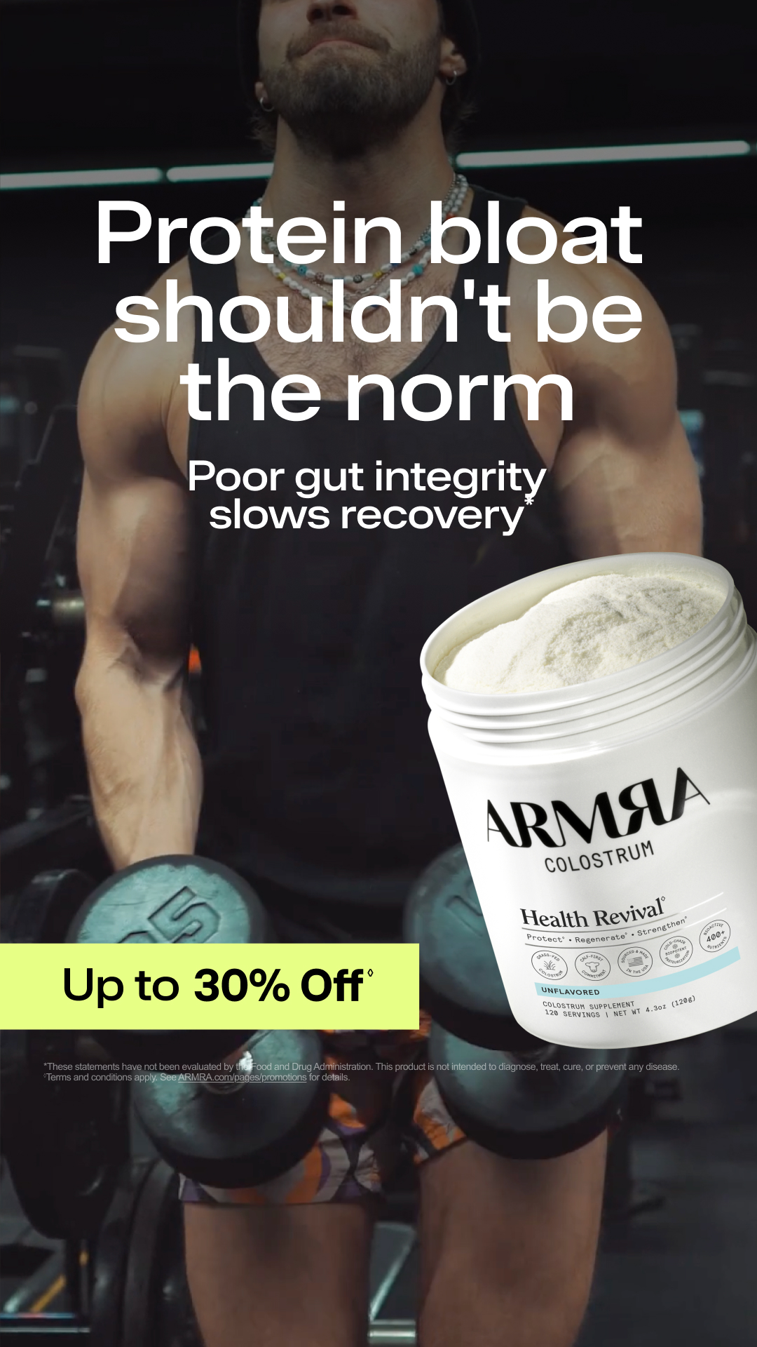 ARMRA Facebook ad