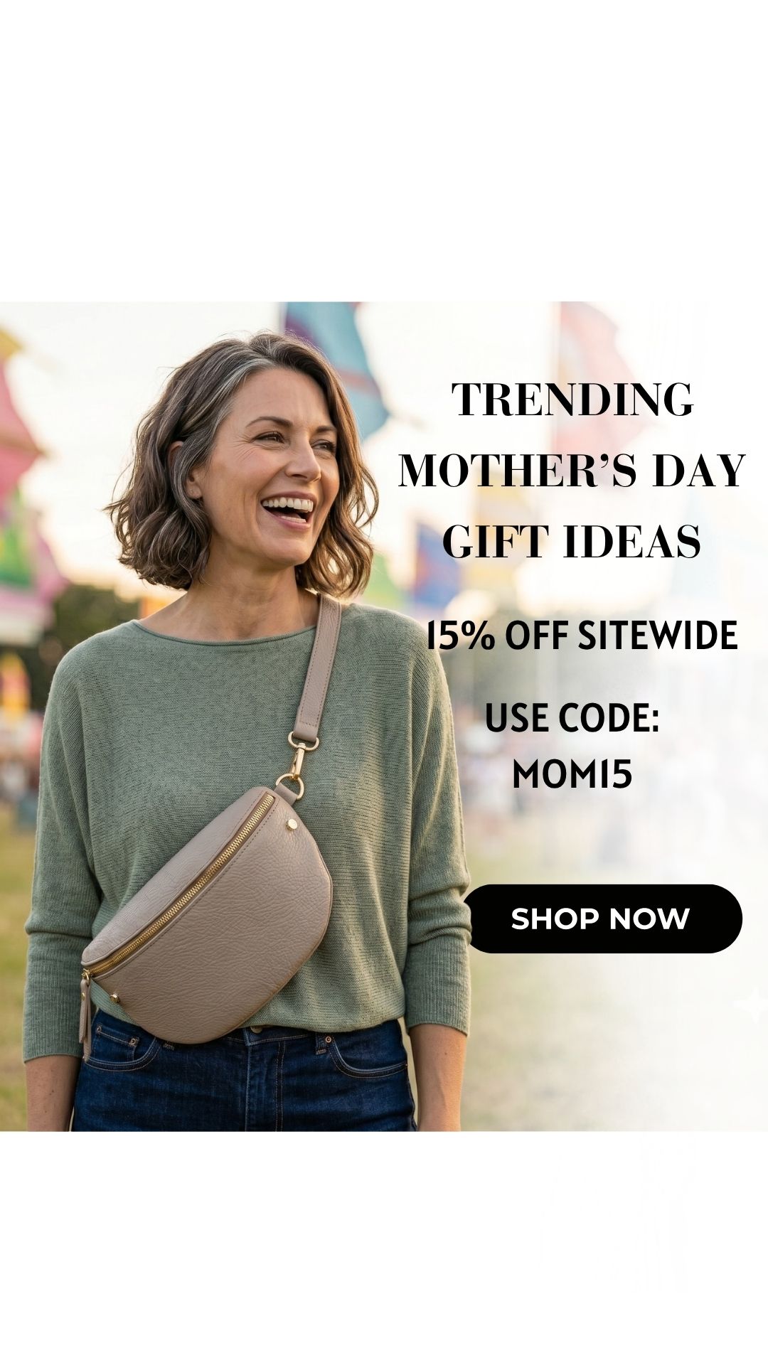Elie Beaumont Facebook ad: Celebrate Mom with Timeless Style