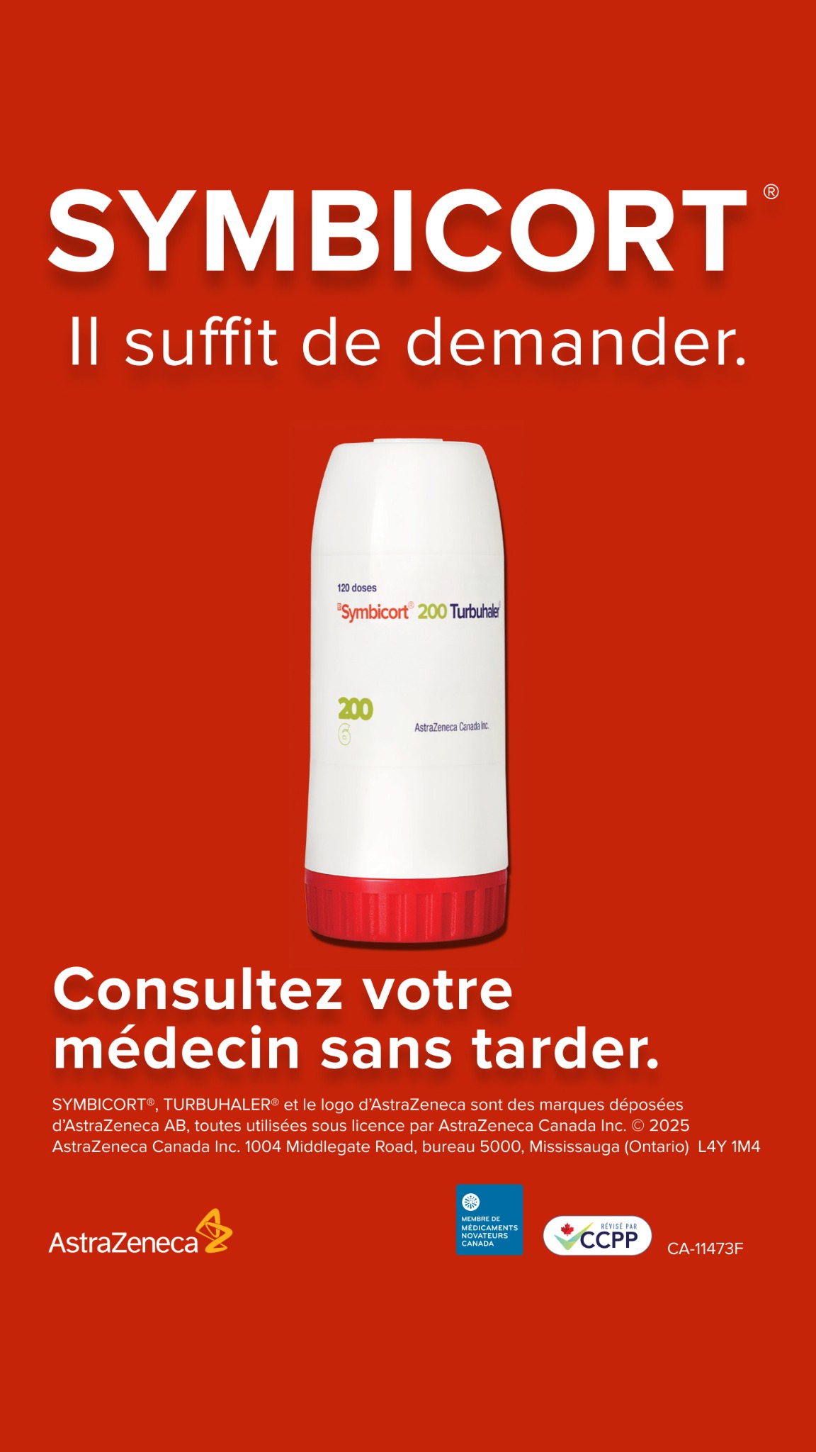 Symbicort Turbuhaler Facebook ad from Apr 1, 2026