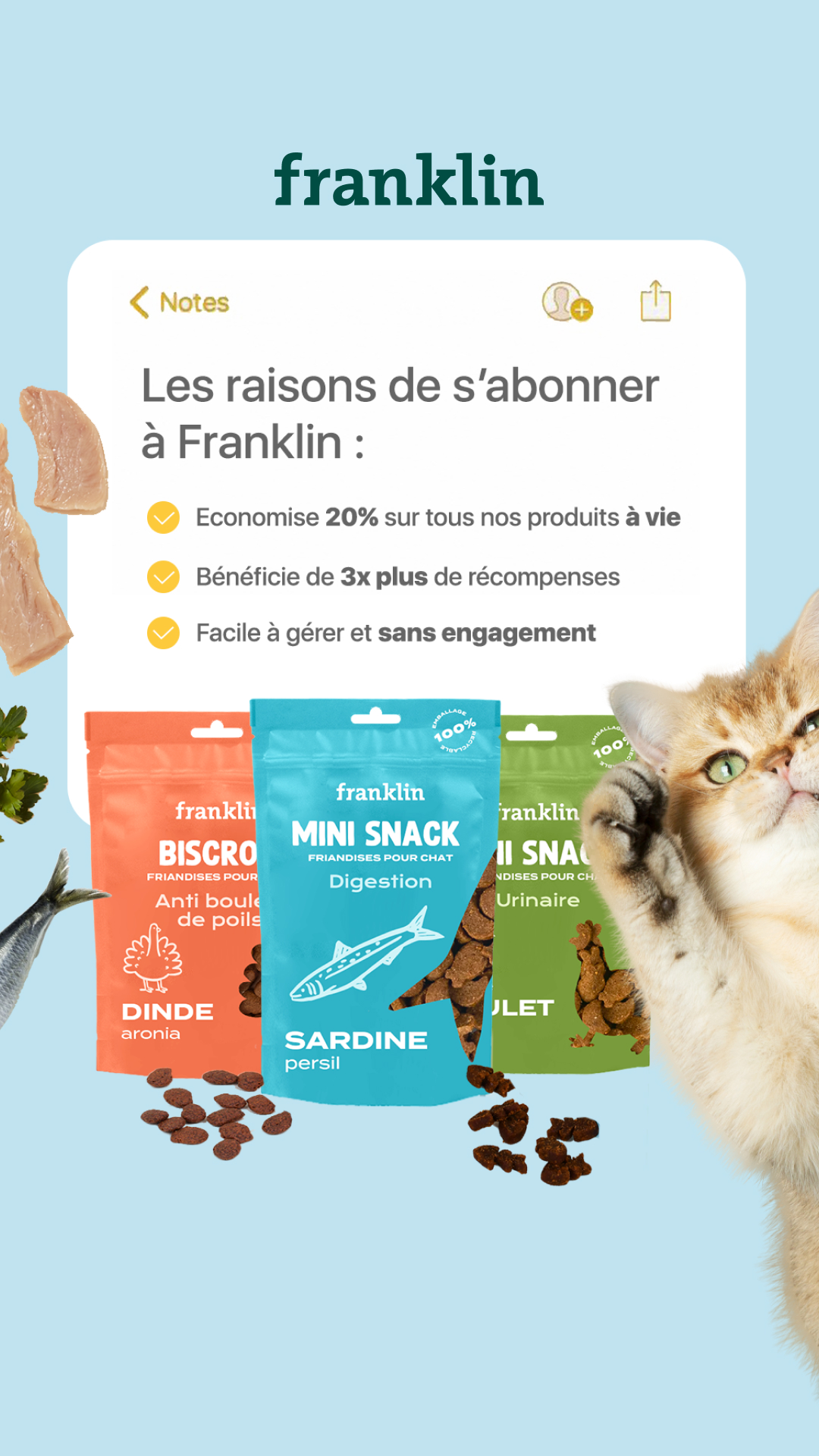 Franklin Pet Food Facebook ad