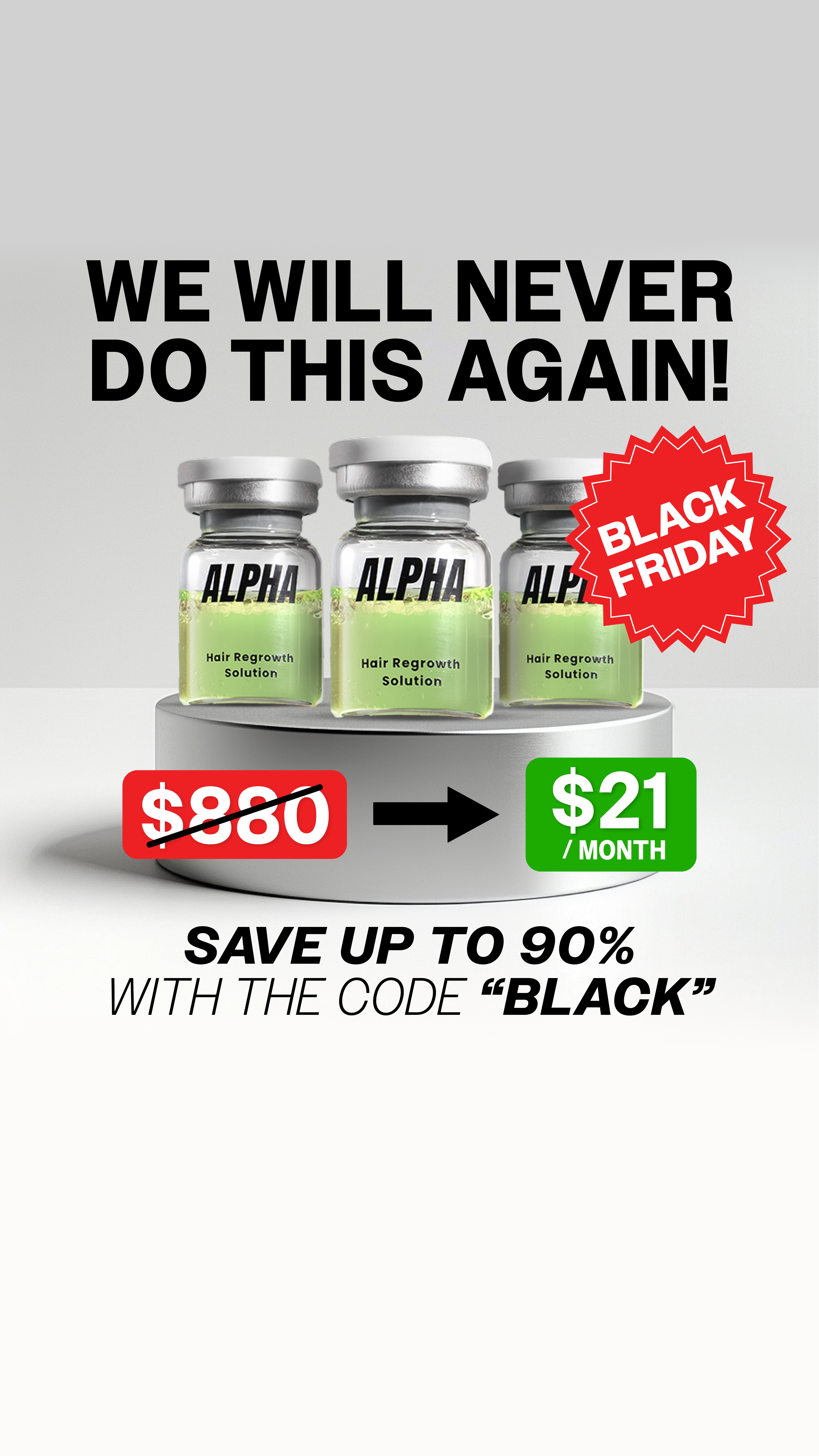 AlphaInfuse Facebook ad
