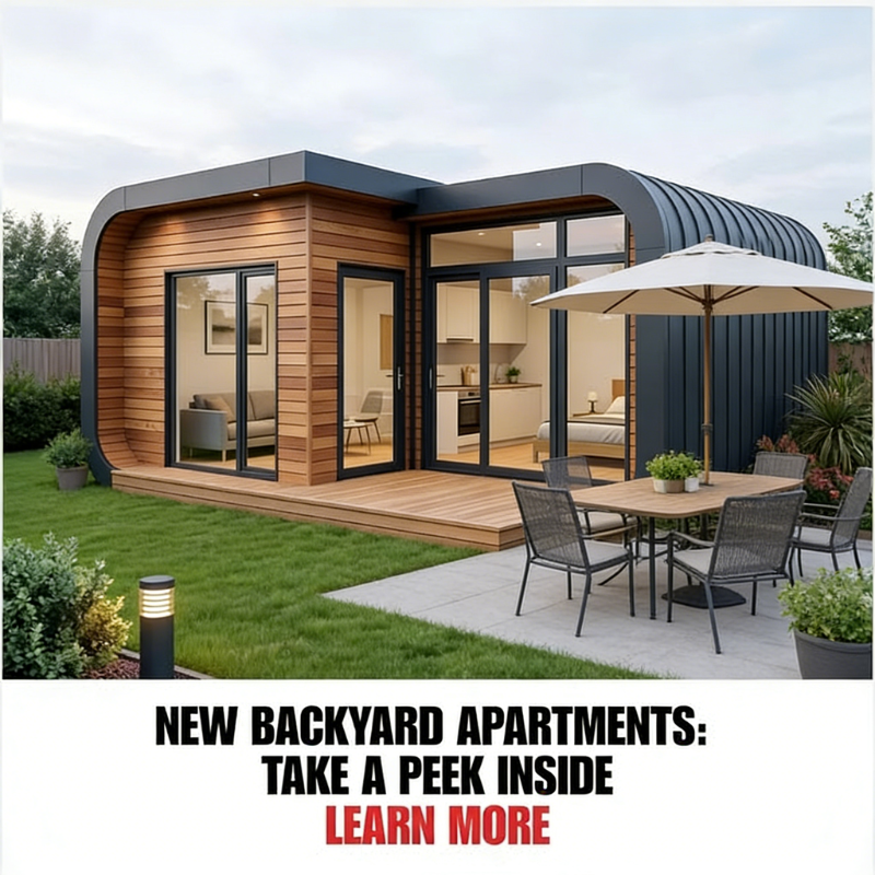 Service 222 Facebook ad: Discover the Advantages of Backyard Apartments