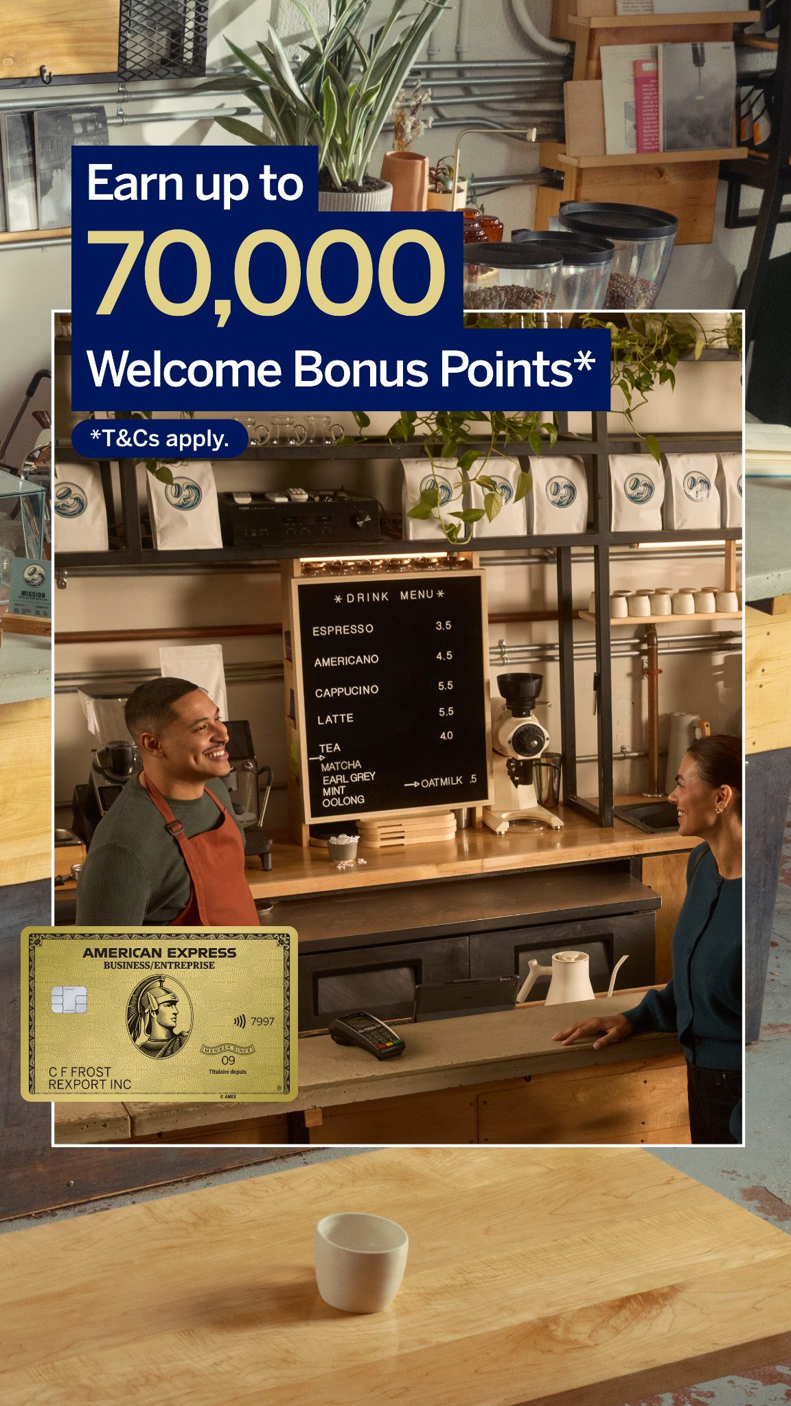 American Express Facebook ad
