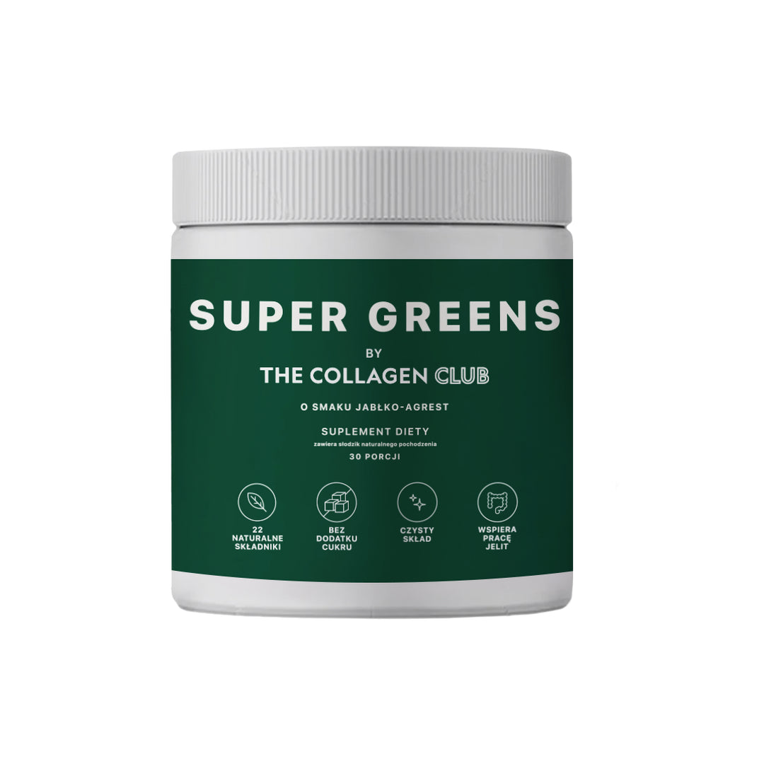 The Collagen Club Facebook ad: Naturalne składniki, czyste formuły i wysoka jakość.