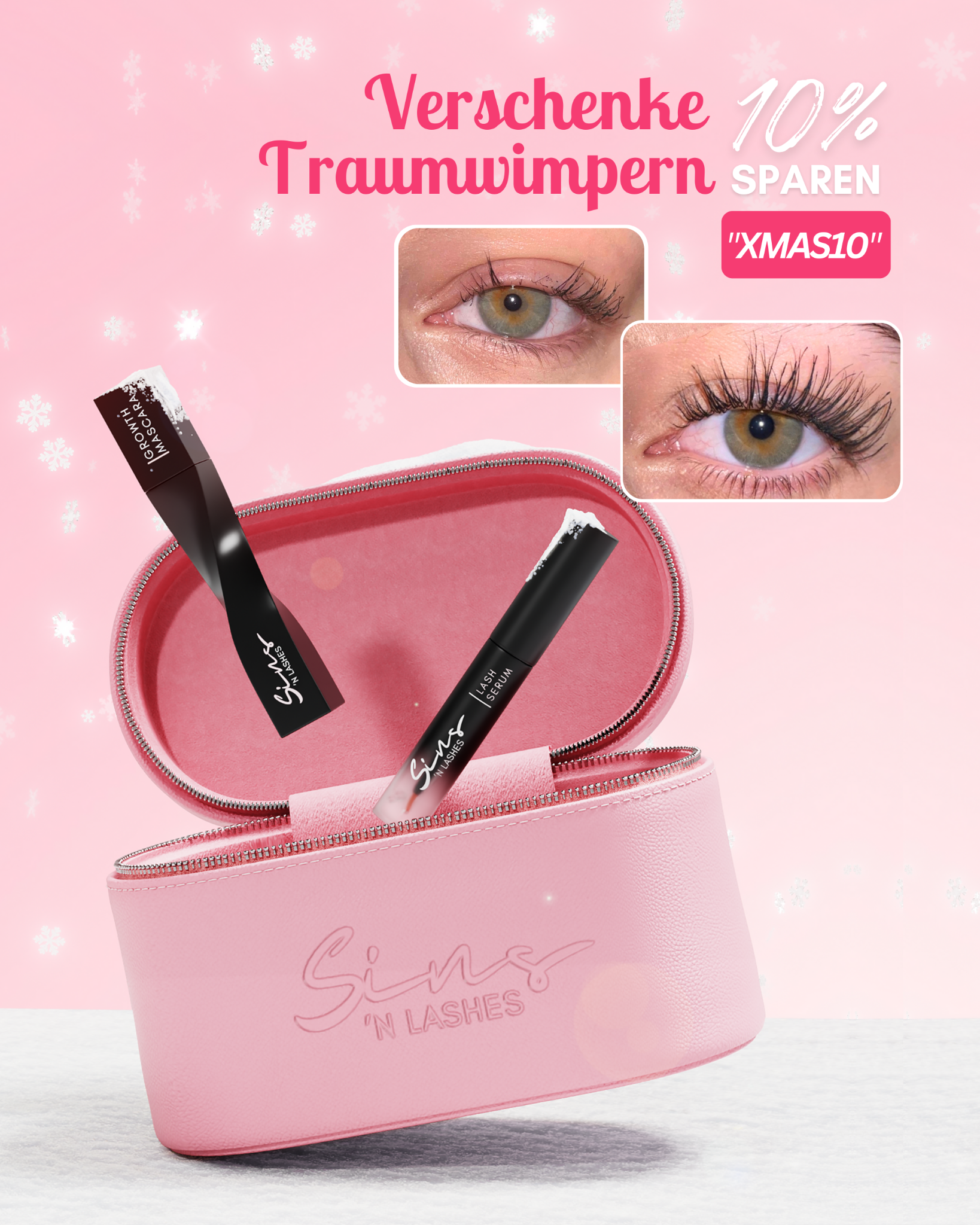 Sins 'n Lashes Facebook ad