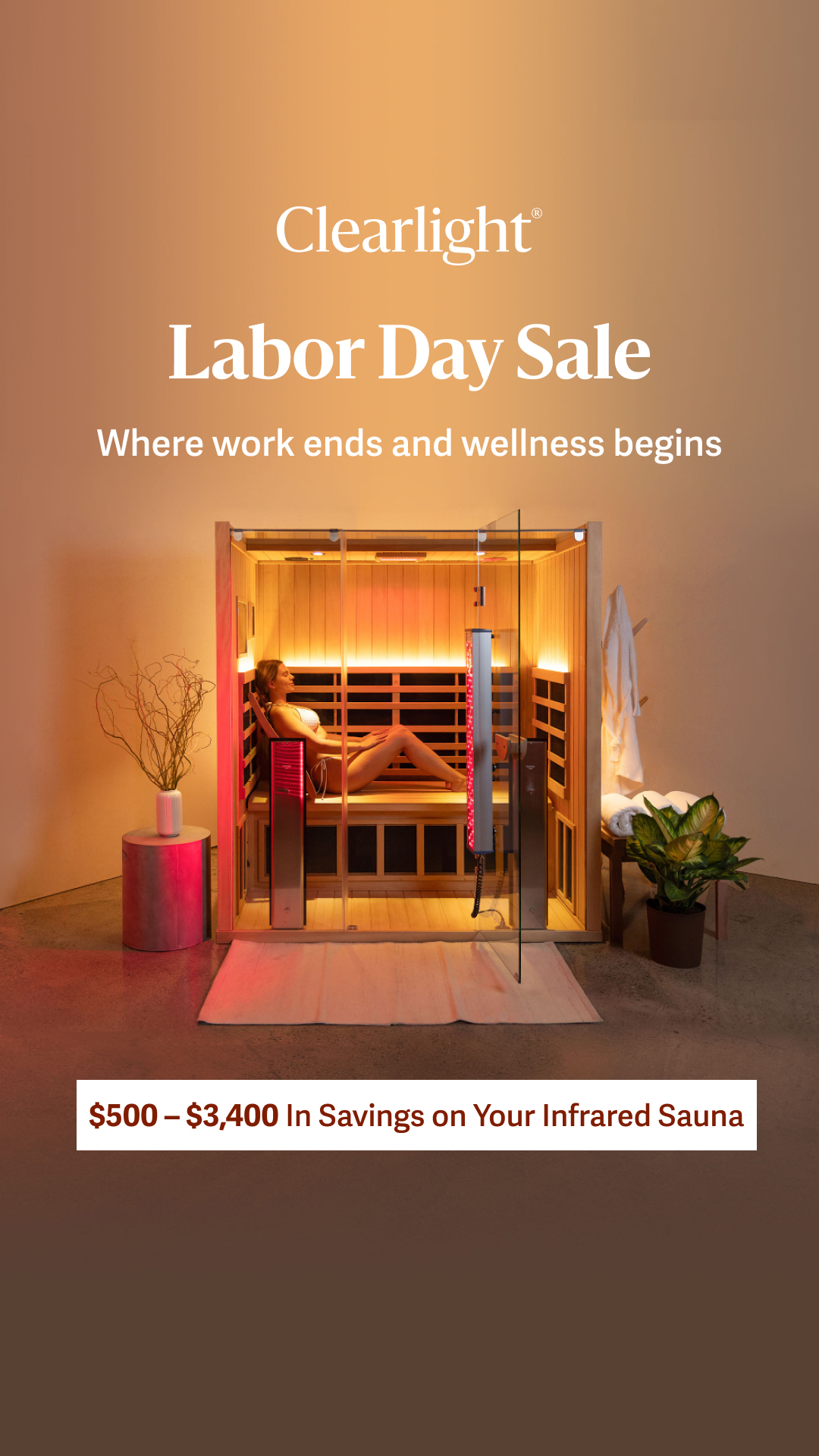 Clearlight Infrared Saunas Facebook ad