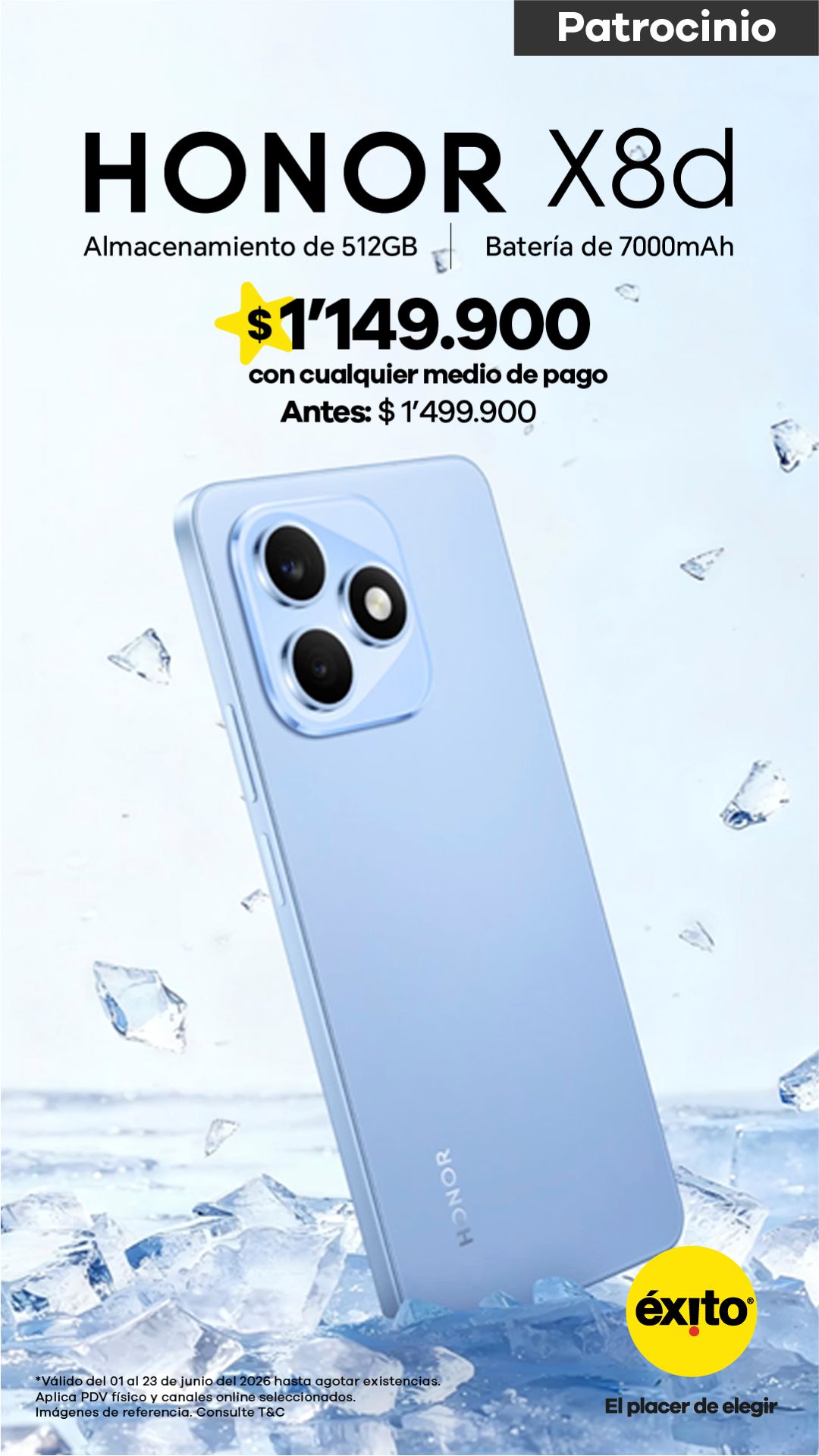 Éxito Facebook ad