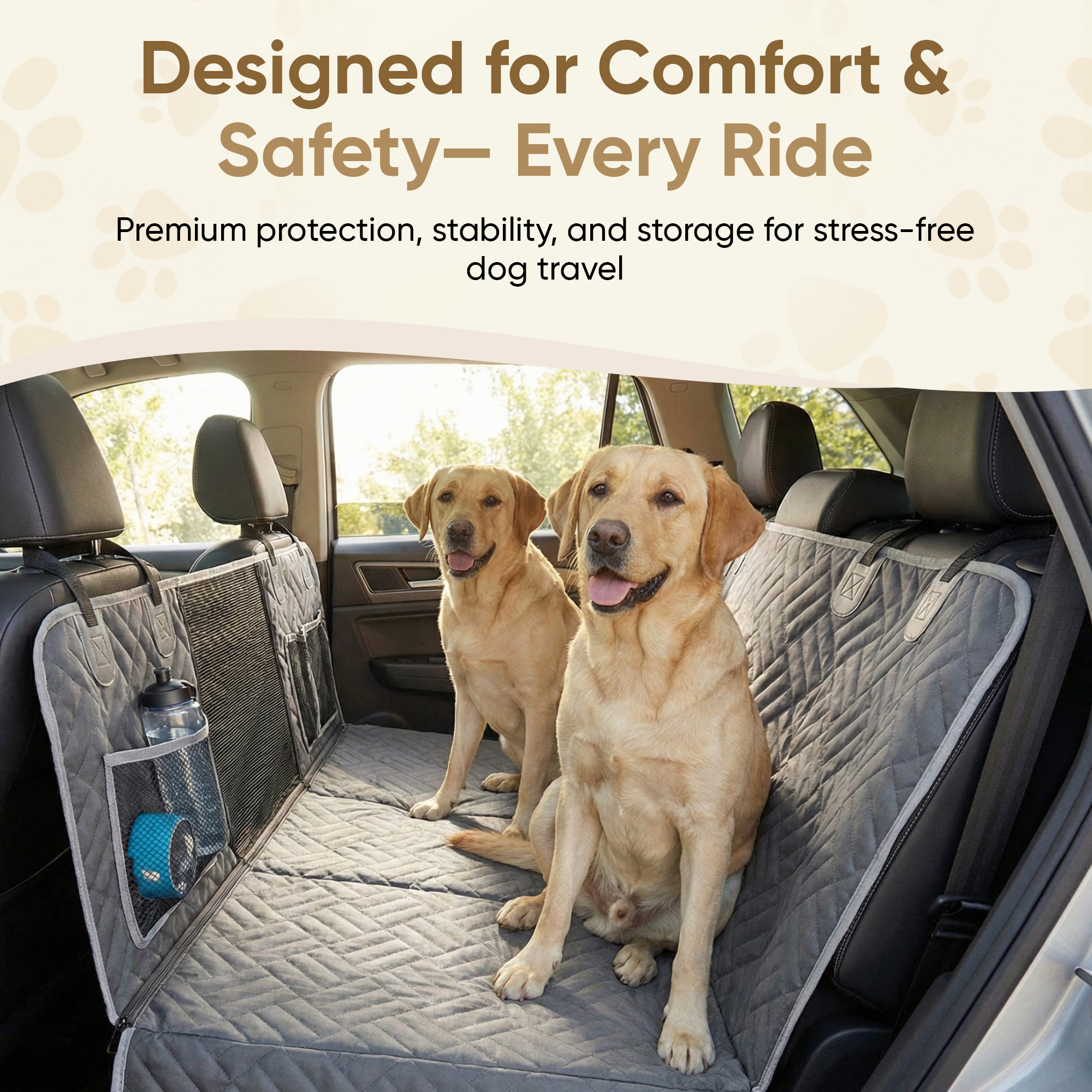 Zupetto Products Facebook ad: Back Seat Extender for Dogs