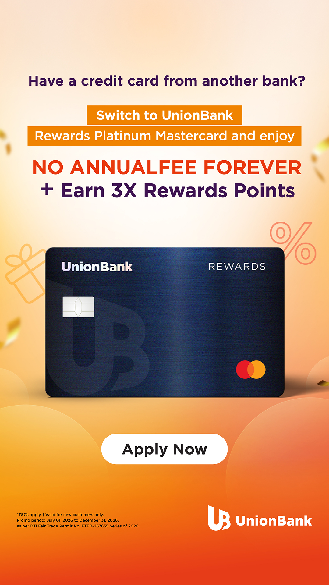 Union Bank of the Philippines Facebook ad