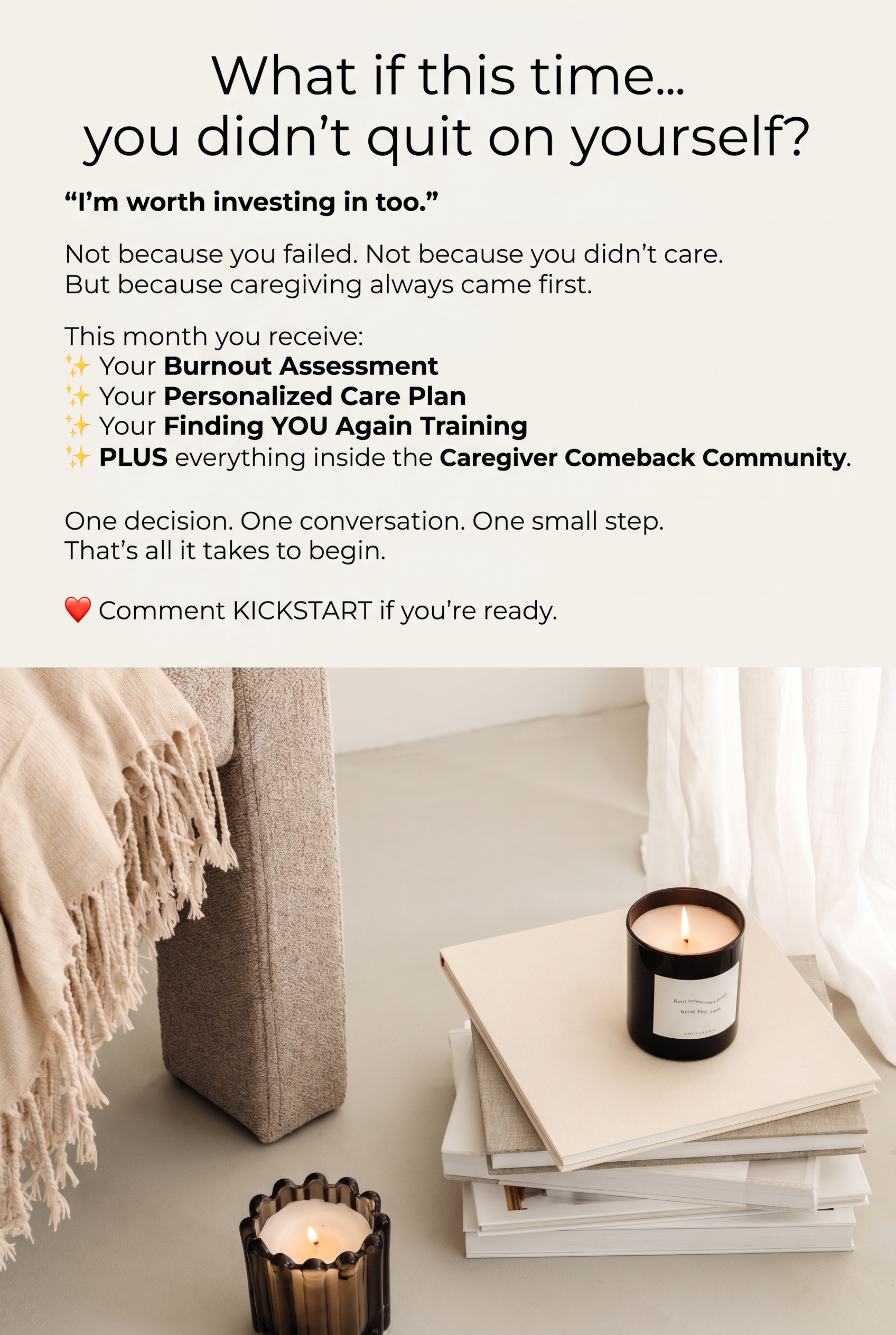 Zeely: Health and Wellness Facebook ad: Feeling Drained From Constant Caregiving and No Time for…
