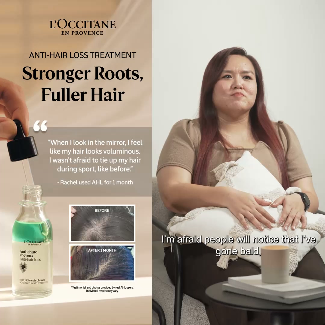 L'OCCITANE en Provence Facebook ad: Anti-Hair Loss Treatment