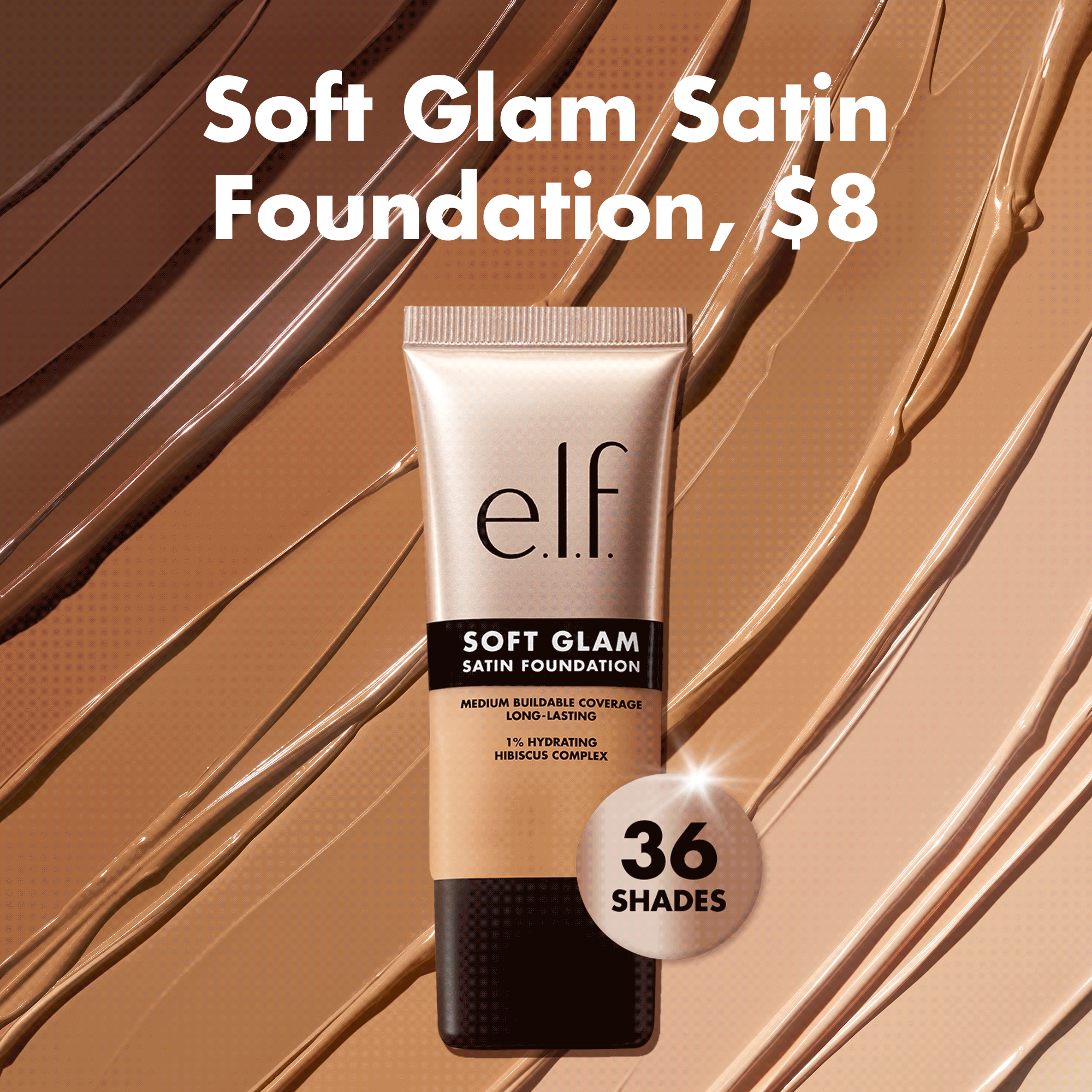 e.l.f. Cosmetics Facebook ad: Find your Soft Glam shade
