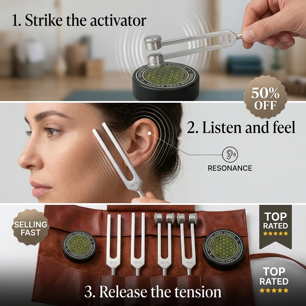 Kikishop Facebook ad: Tuning Fork Set with Activator