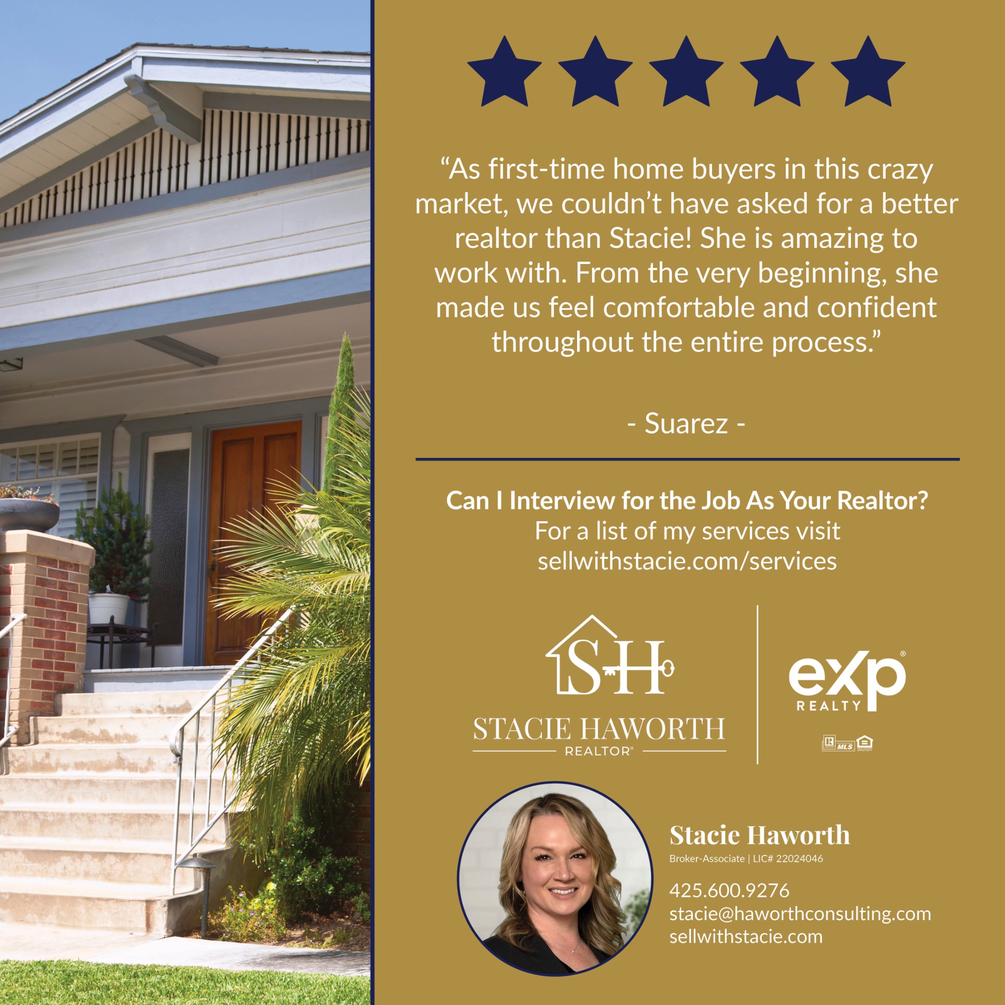Stacie Haworth - Real Estate Facebook ad: Message or Call (425) 600-9276