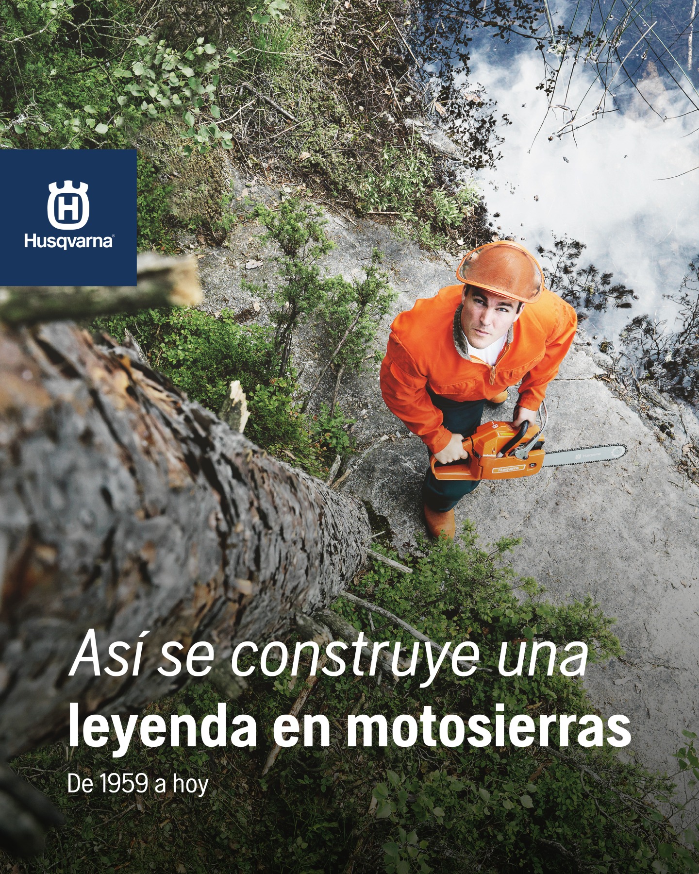 Husqvarna Colombia Facebook ad: La motosierra no siempre fue lo que es…