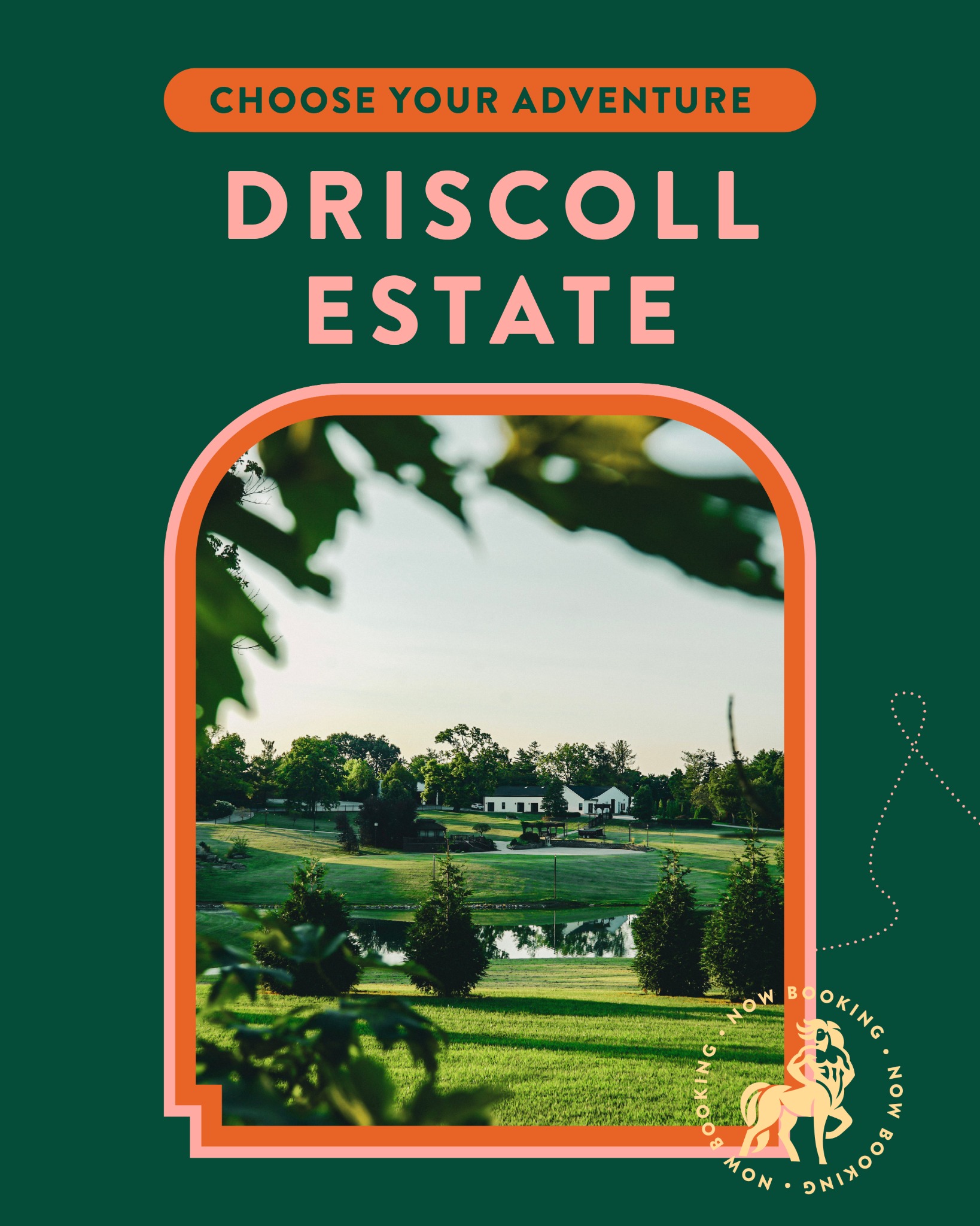 Driscoll Estate Wedding & Event Venue Facebook ad: Which room are YOU?