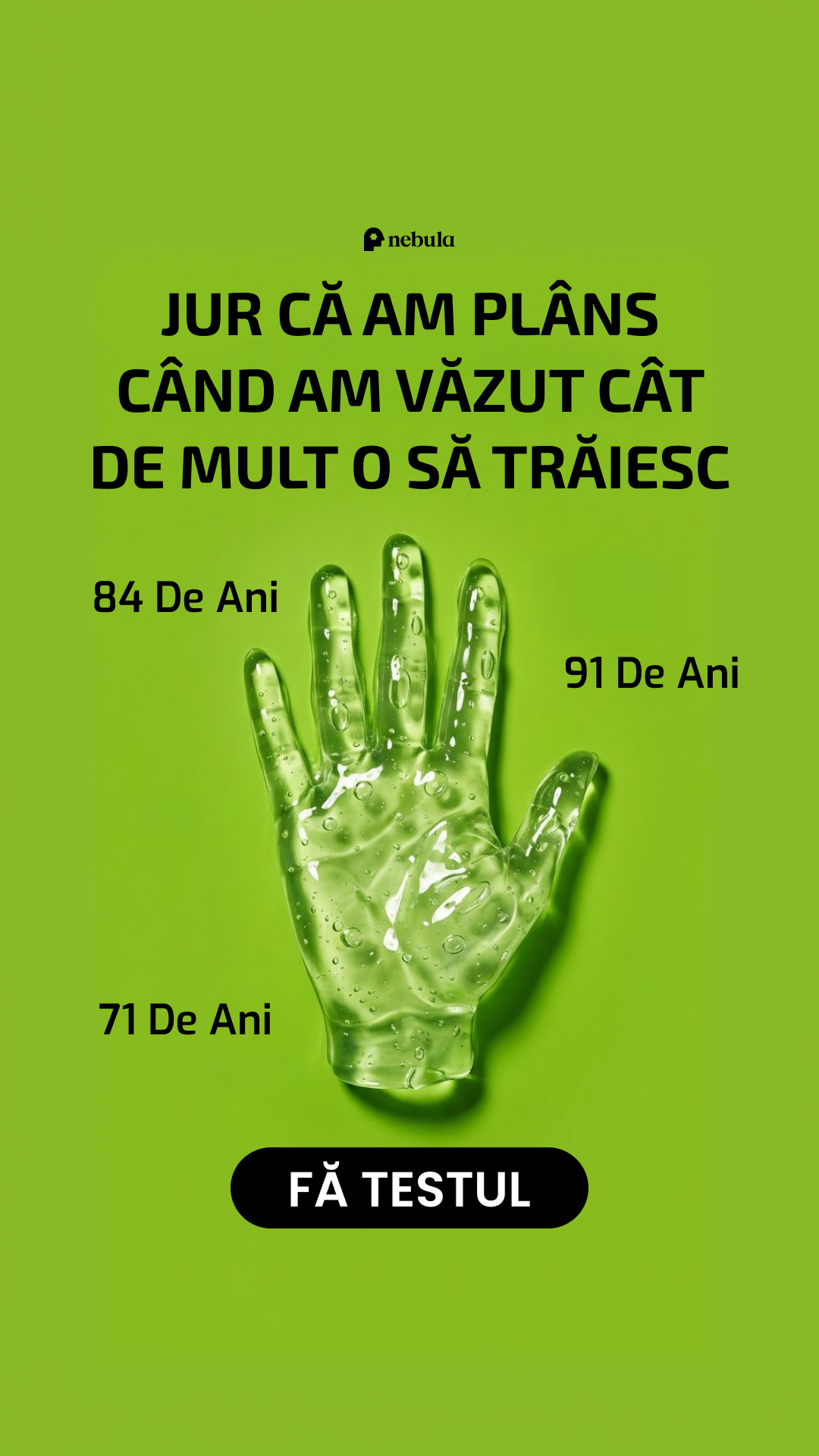 Nebula: Palm Reading Facebook ad