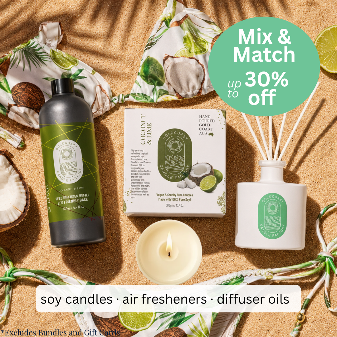 Gold Coast Candle Factory Facebook ad: Save Up To 30%