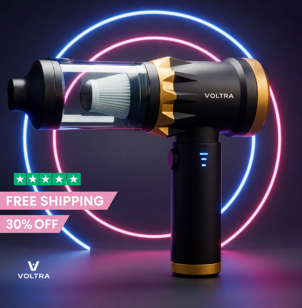 Voltra New Zealand Facebook ad: Voltra Black: Elite Cleaning!