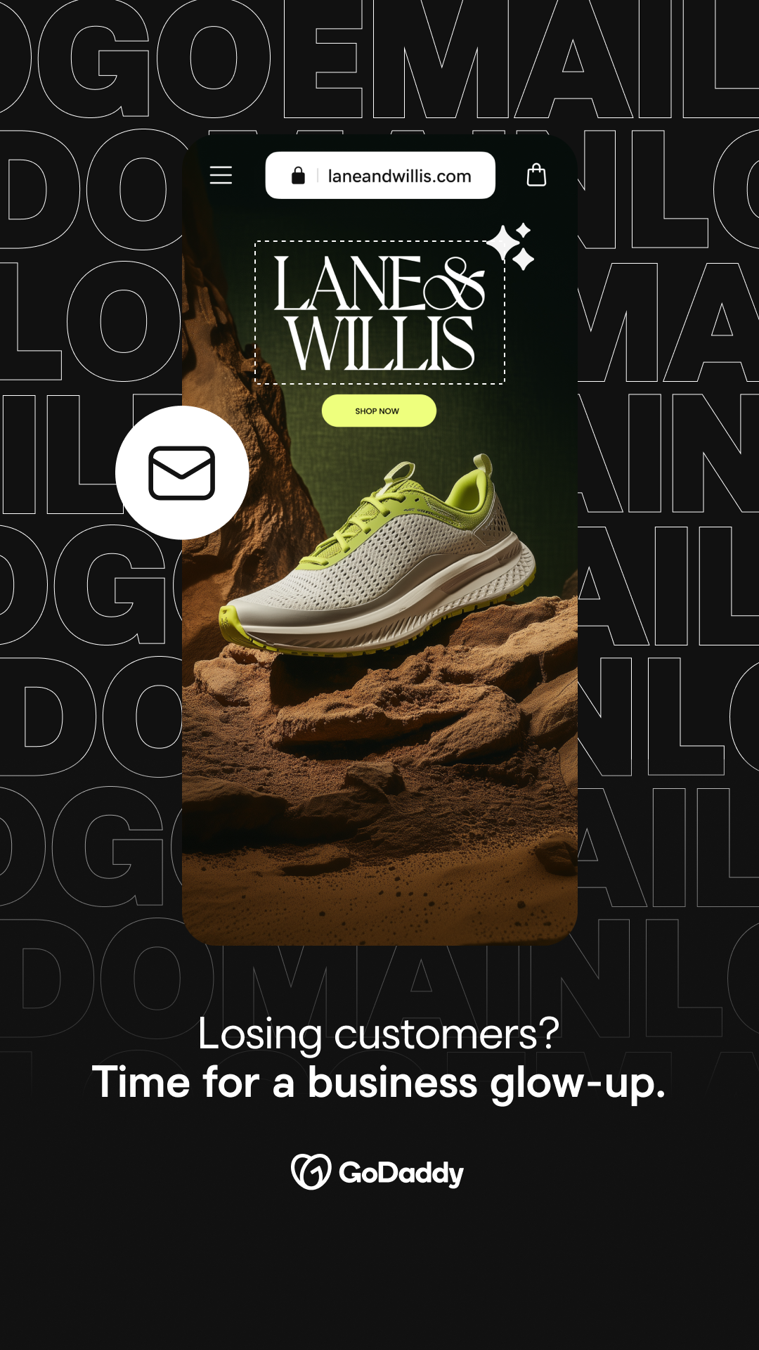 GoDaddy Facebook ad
