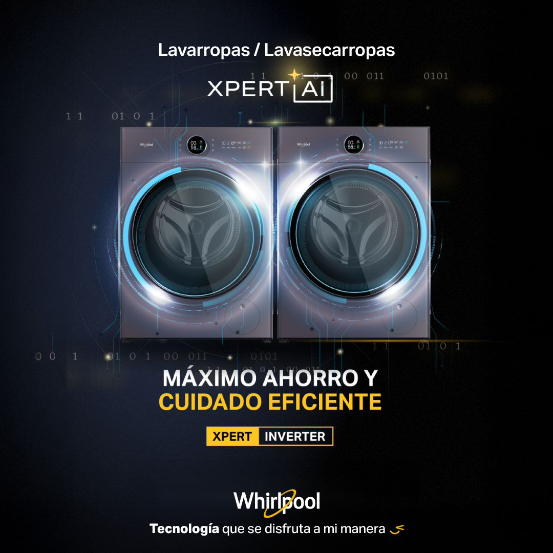 Whirlpool Facebook ad: Ahorro y cuidado en cada lavado