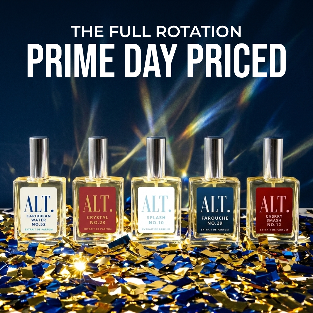 ALT. Fragrances Facebook ad: Prime Day Sale: 20% OFF ALT Fragrances