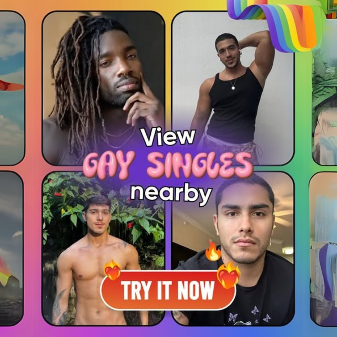 Quick Flirt Near You Facebook ad: Secure Private Chat for LGBT Men 45+