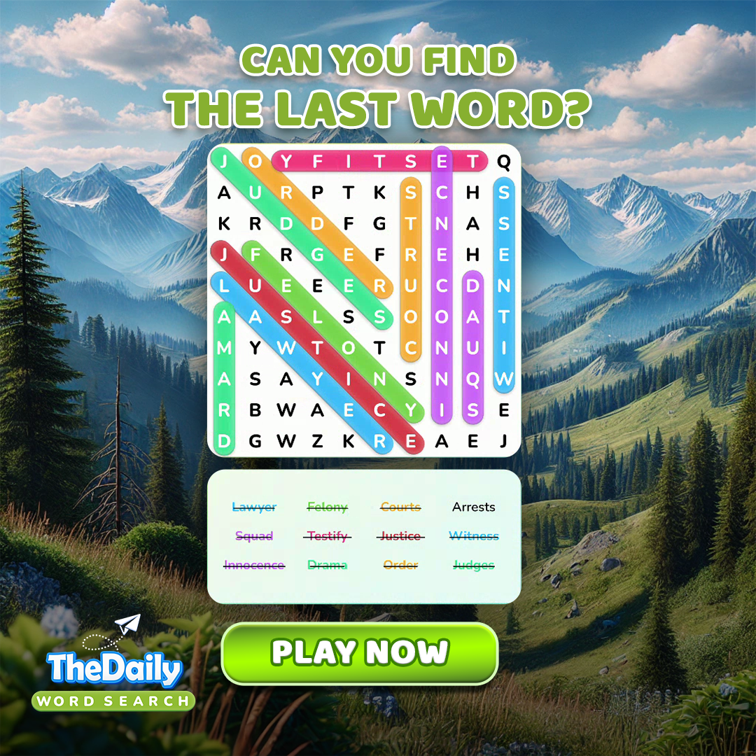 The Daily Word Search Facebook ad from Nov 18, 2025