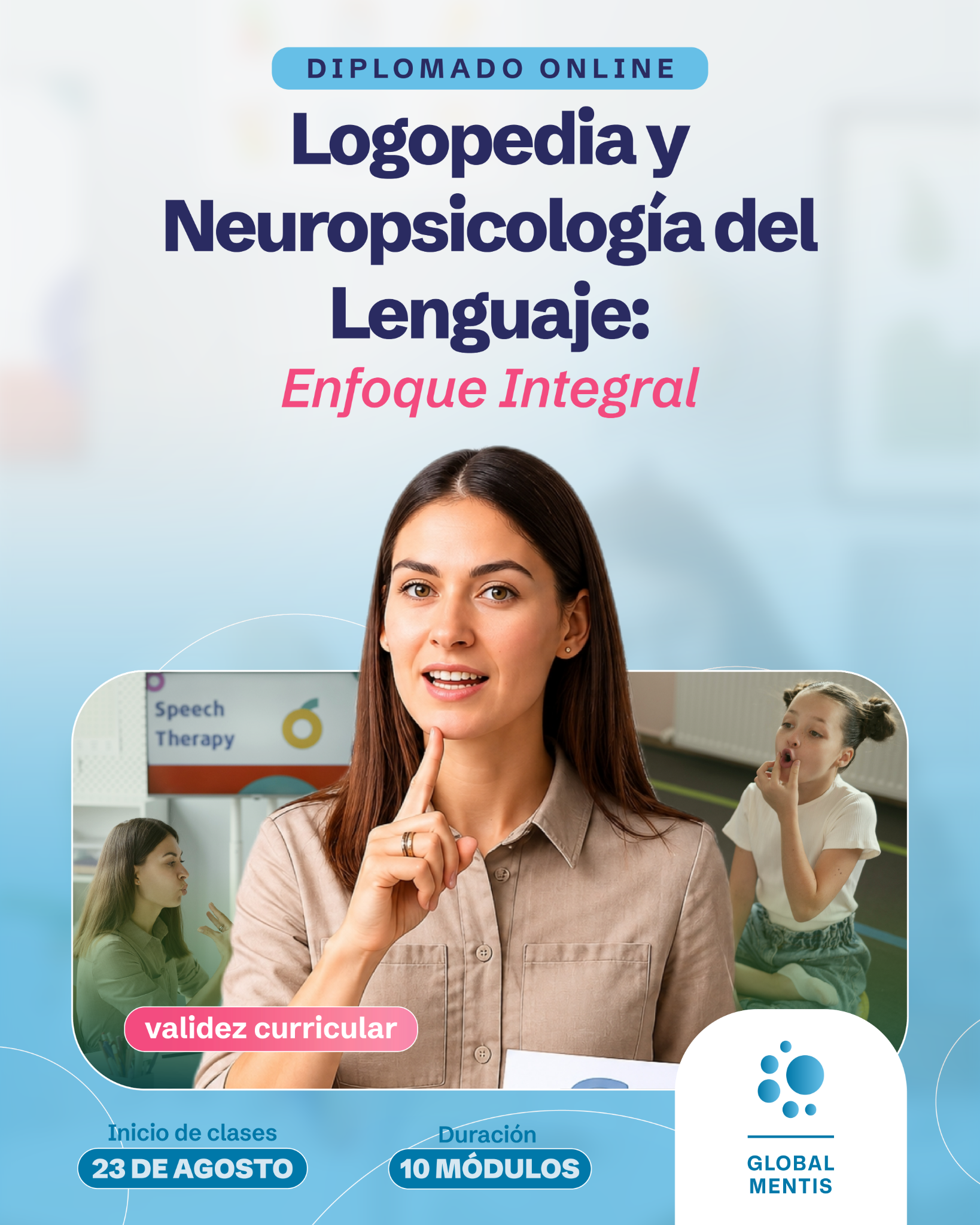 Global Mentรญs Facebook ad: BECAS DISPONIBLES