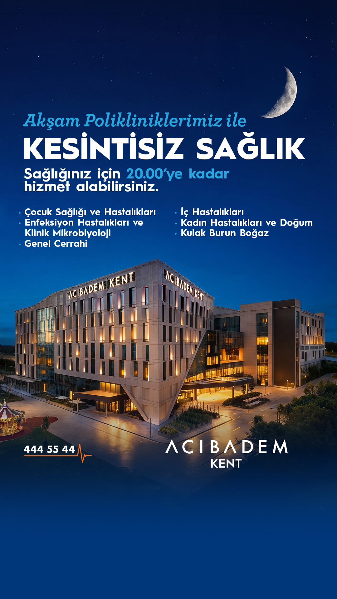 Acıbadem İzmir Kent Hastanesi Facebook ad: Acıbadem Kent Hastanesi’nde Akşam Polikliniği ile…