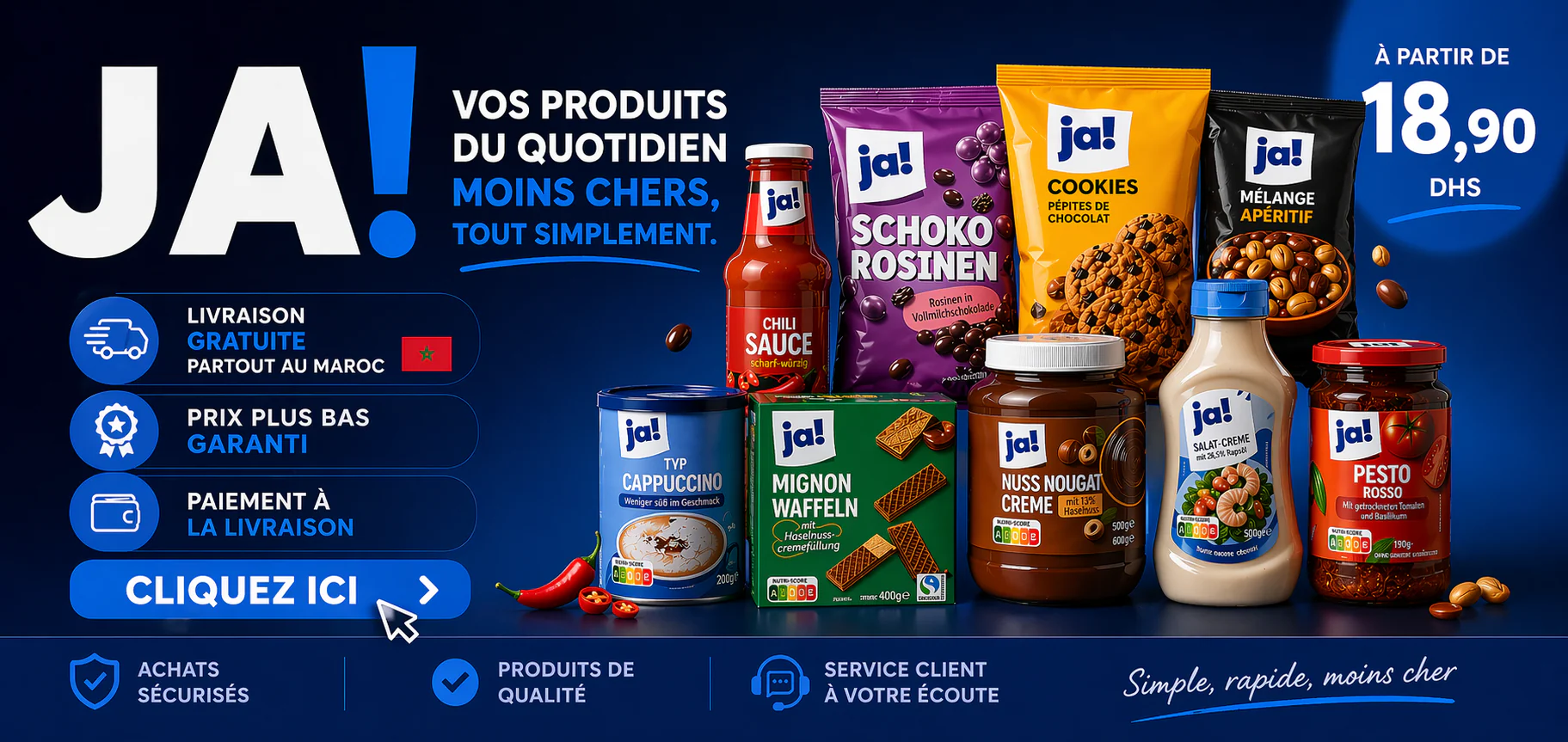 Mymarket.ma Facebook ad: Ja!