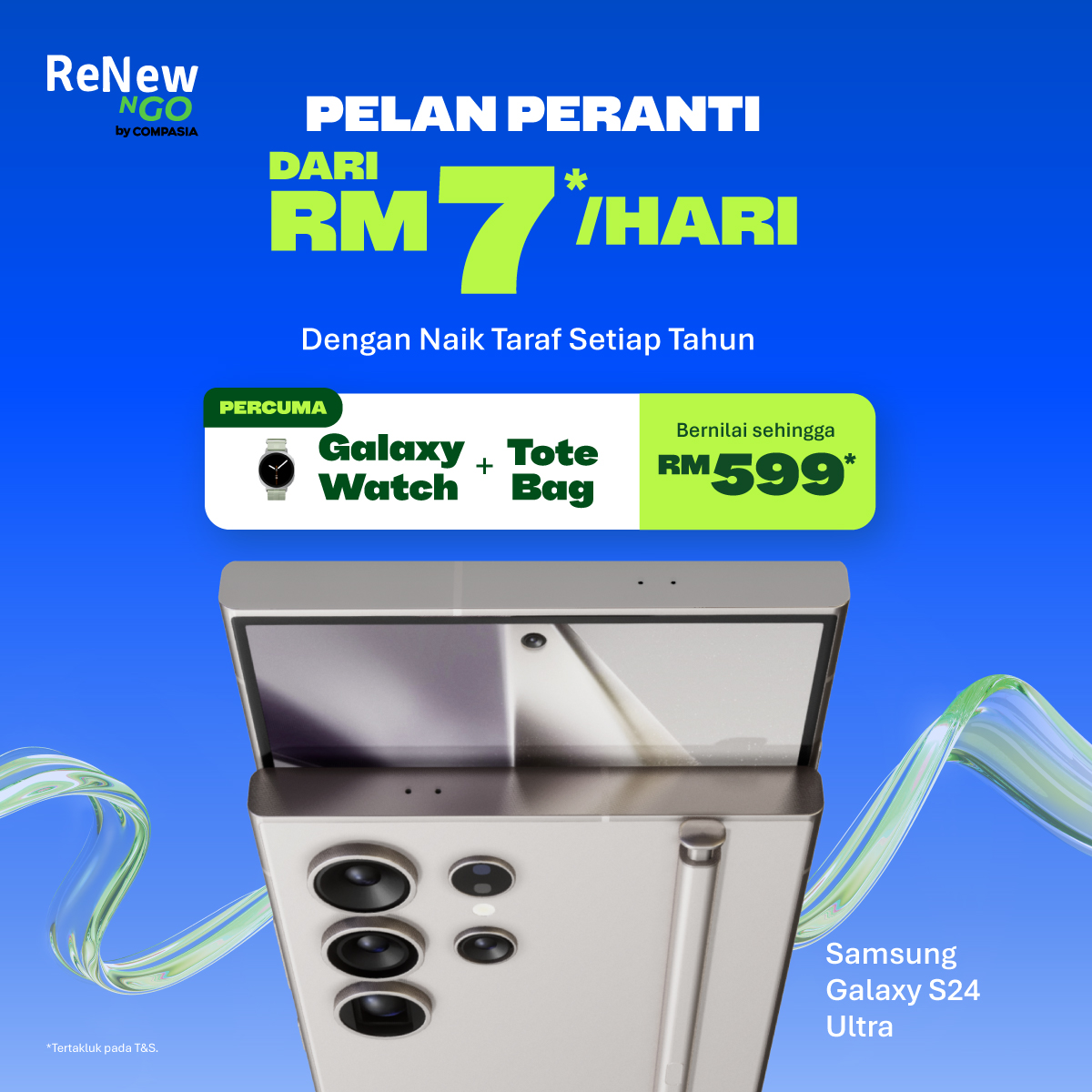 CompAsia Malaysia Facebook ad: PERCUMA Galaxy Watch