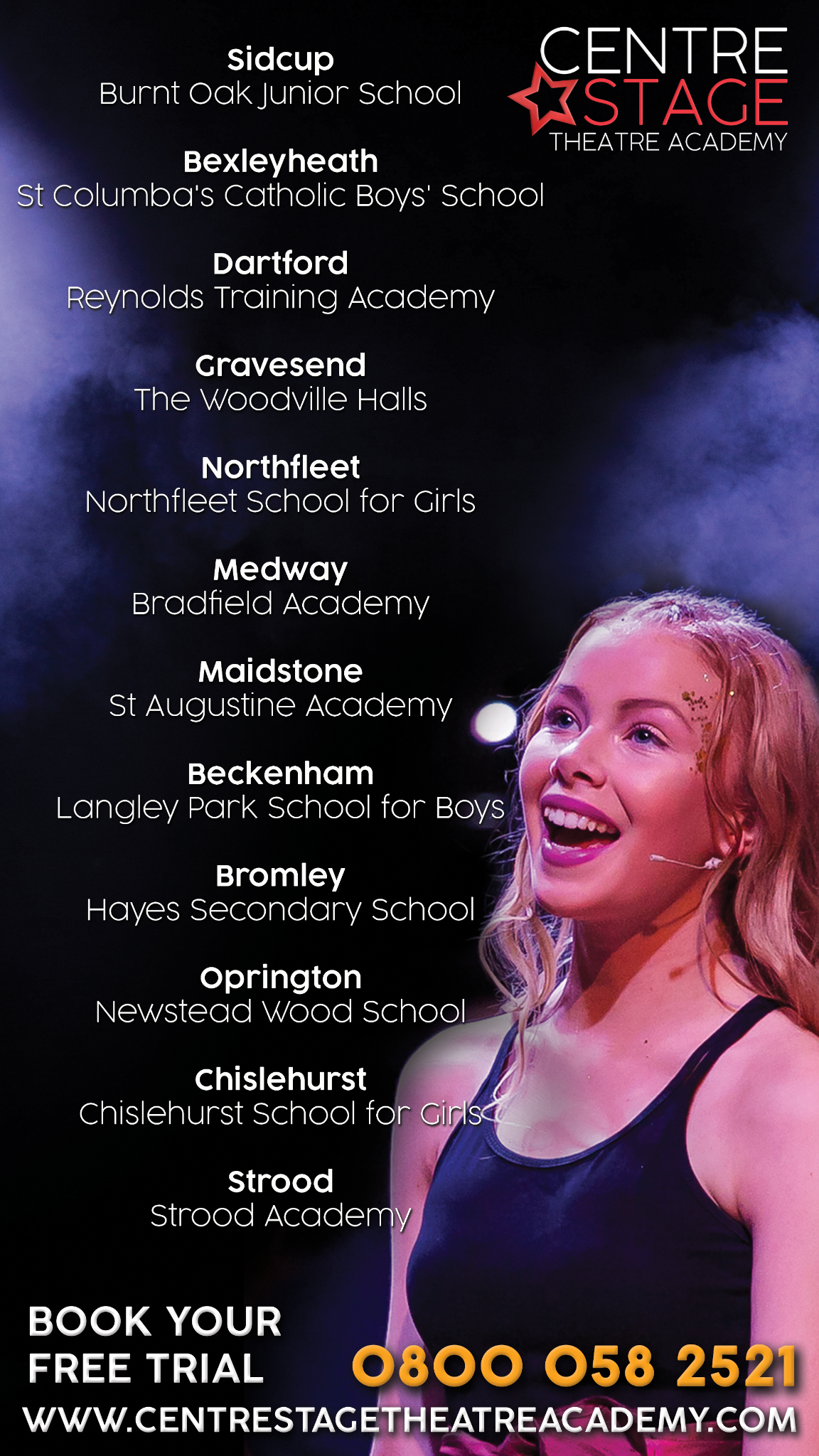 Centre Stage Theatre Academy Facebook ad