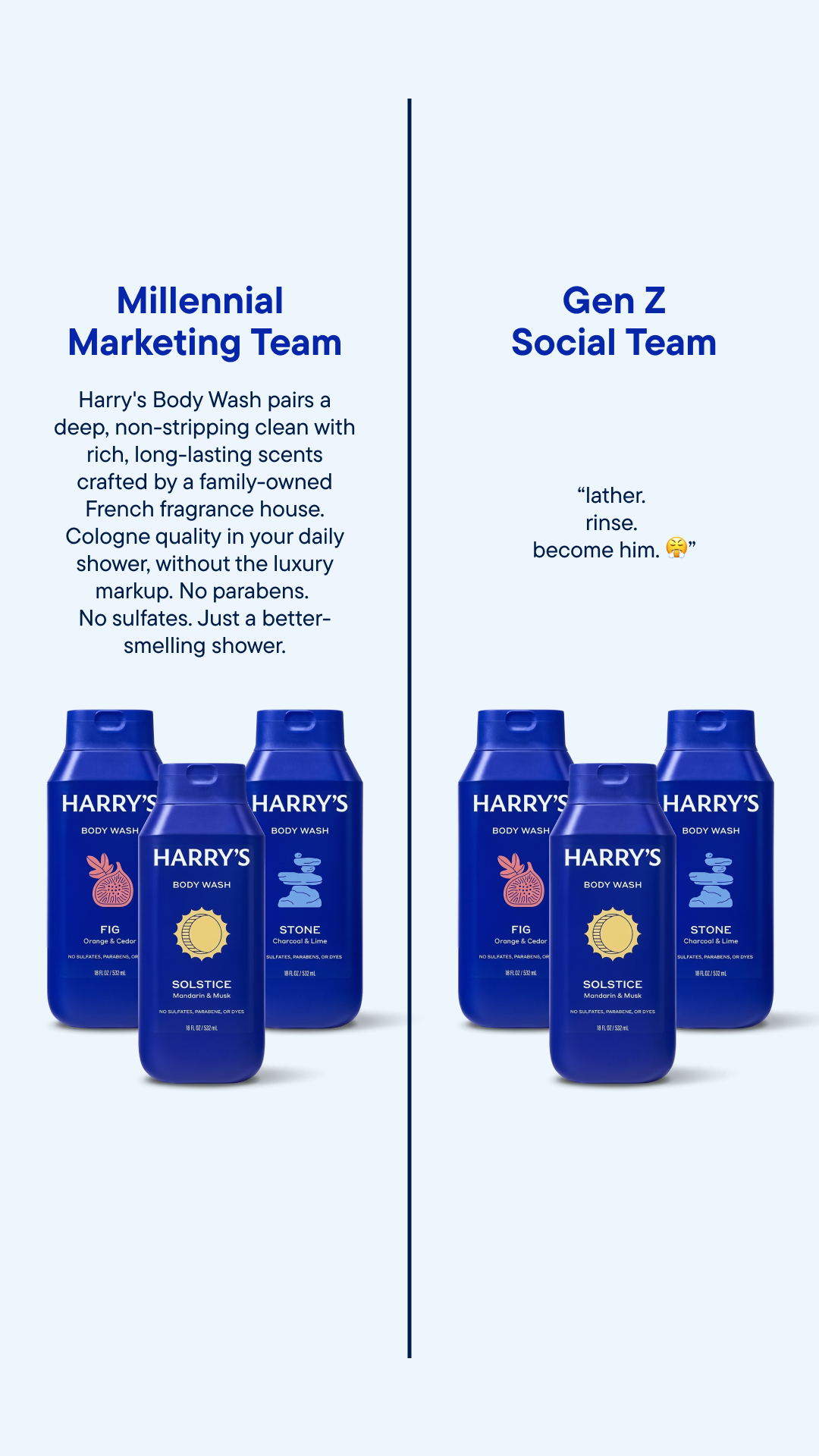 Harry's Facebook ad