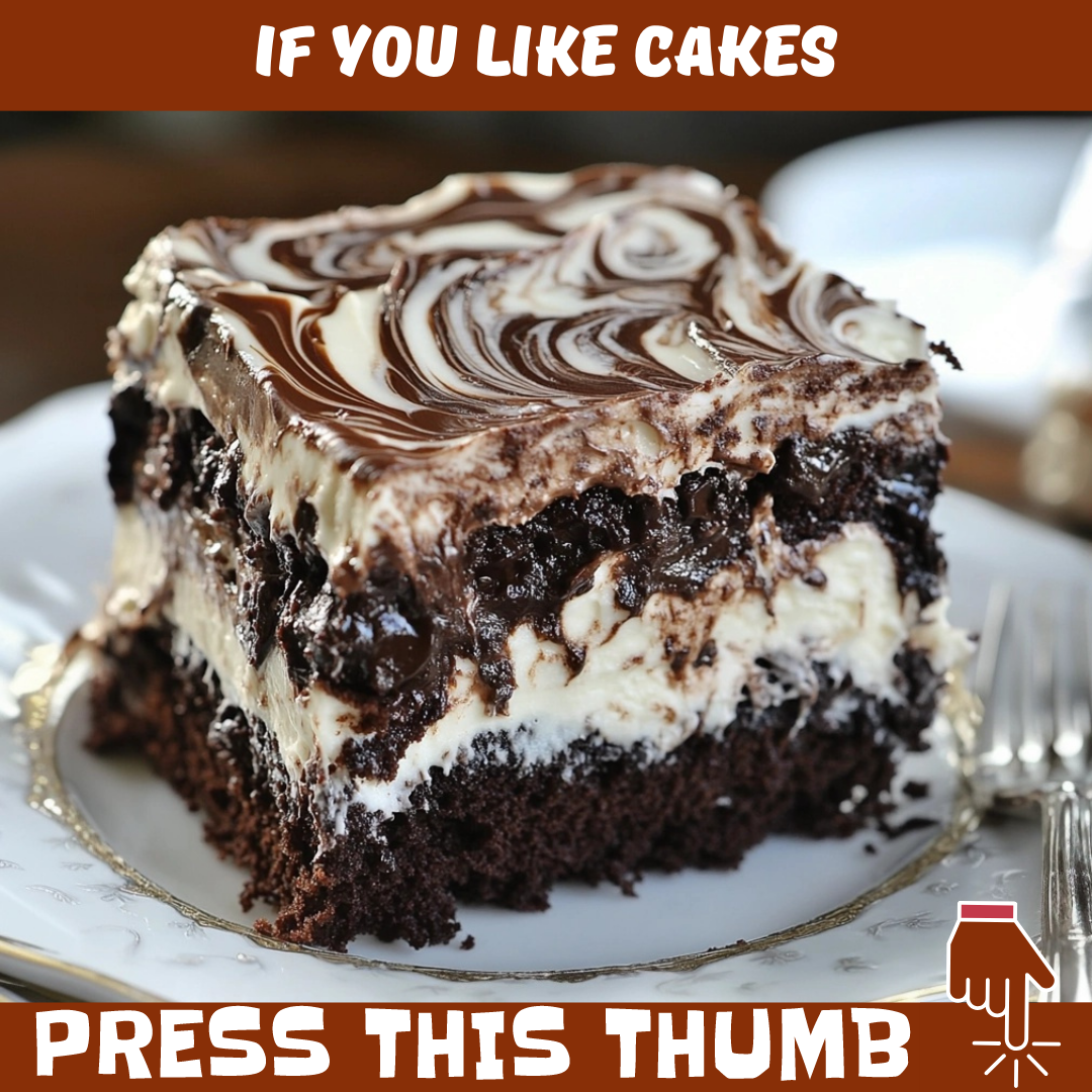 Sweetly Homemade Facebook ad: Marshmallow Chocolate Poke Cake