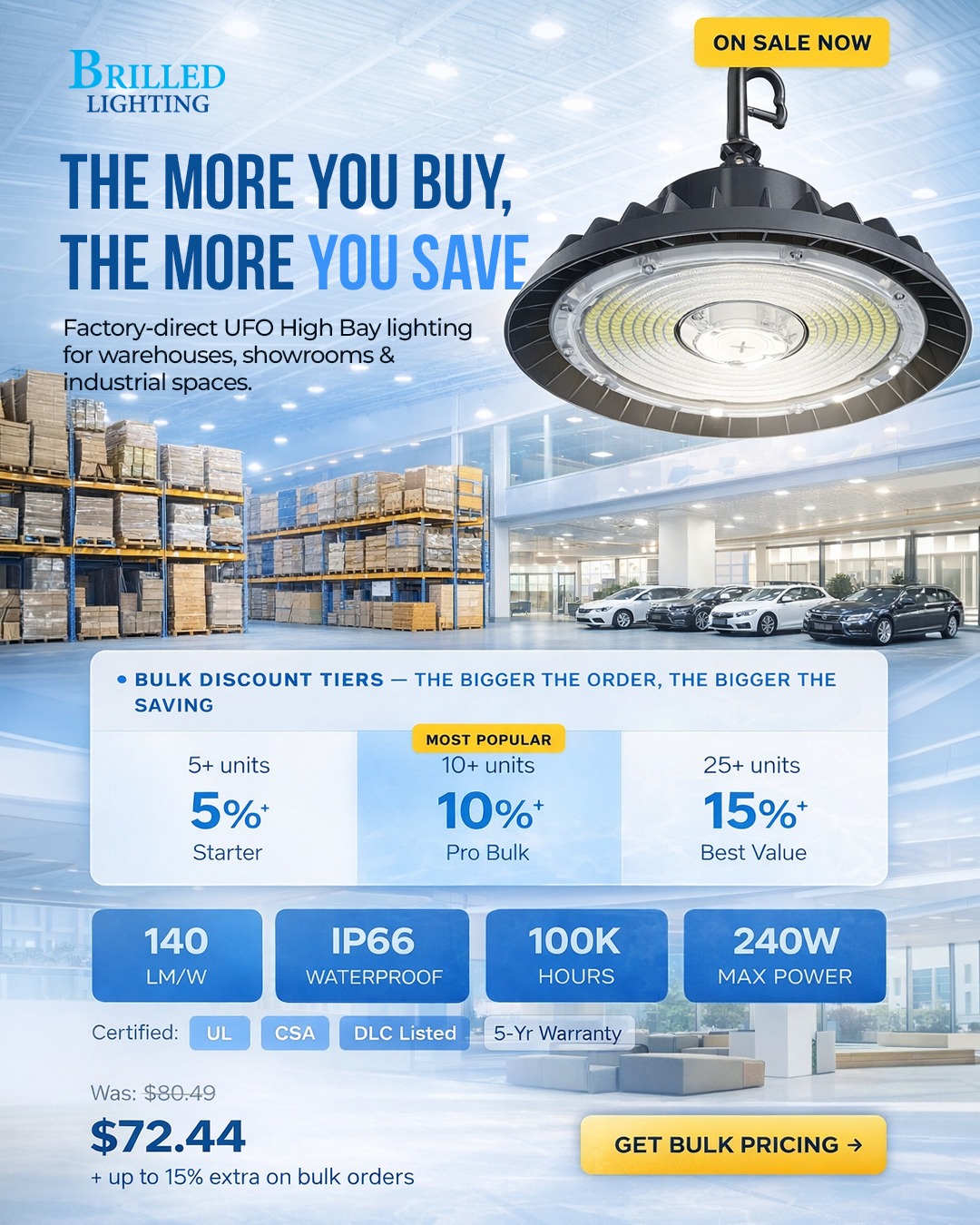 Brilled Lighting Facebook ad from Mar 19, 2026