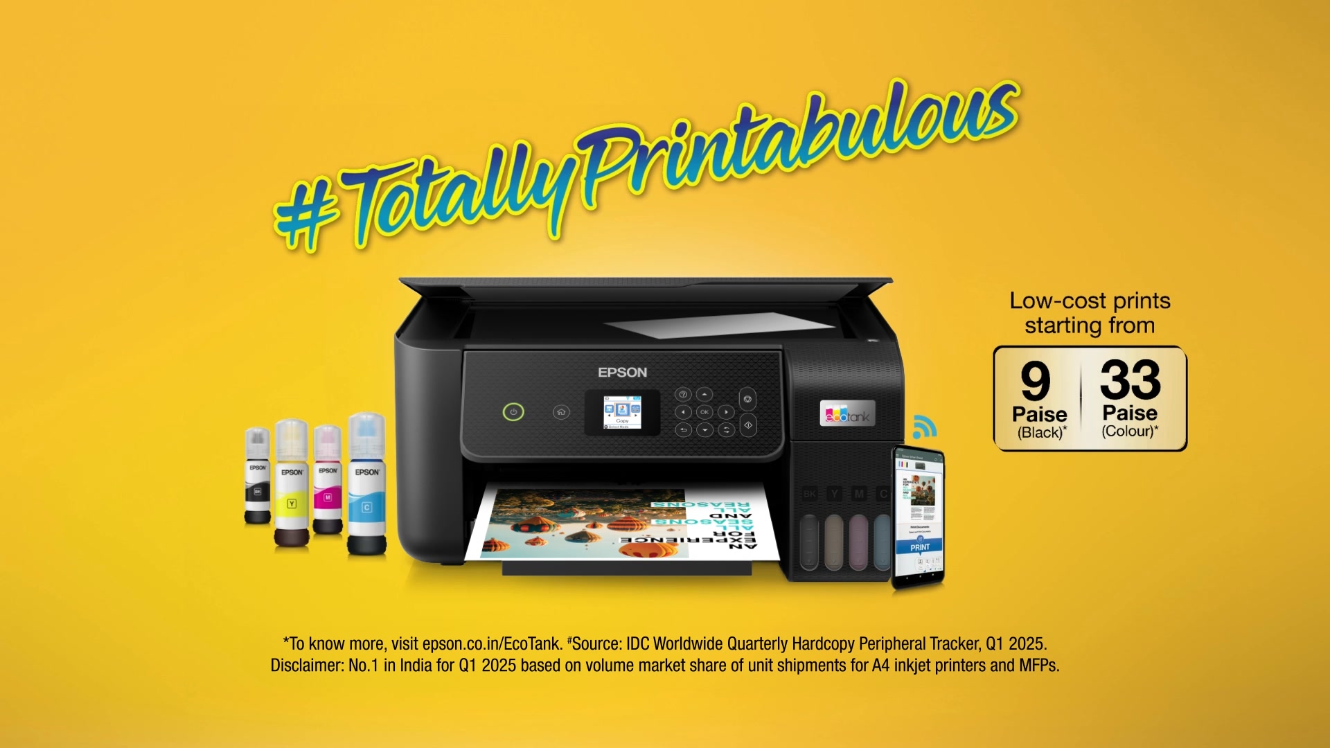 Epson Facebook ad: Epson, #TotallyPrintabulous
