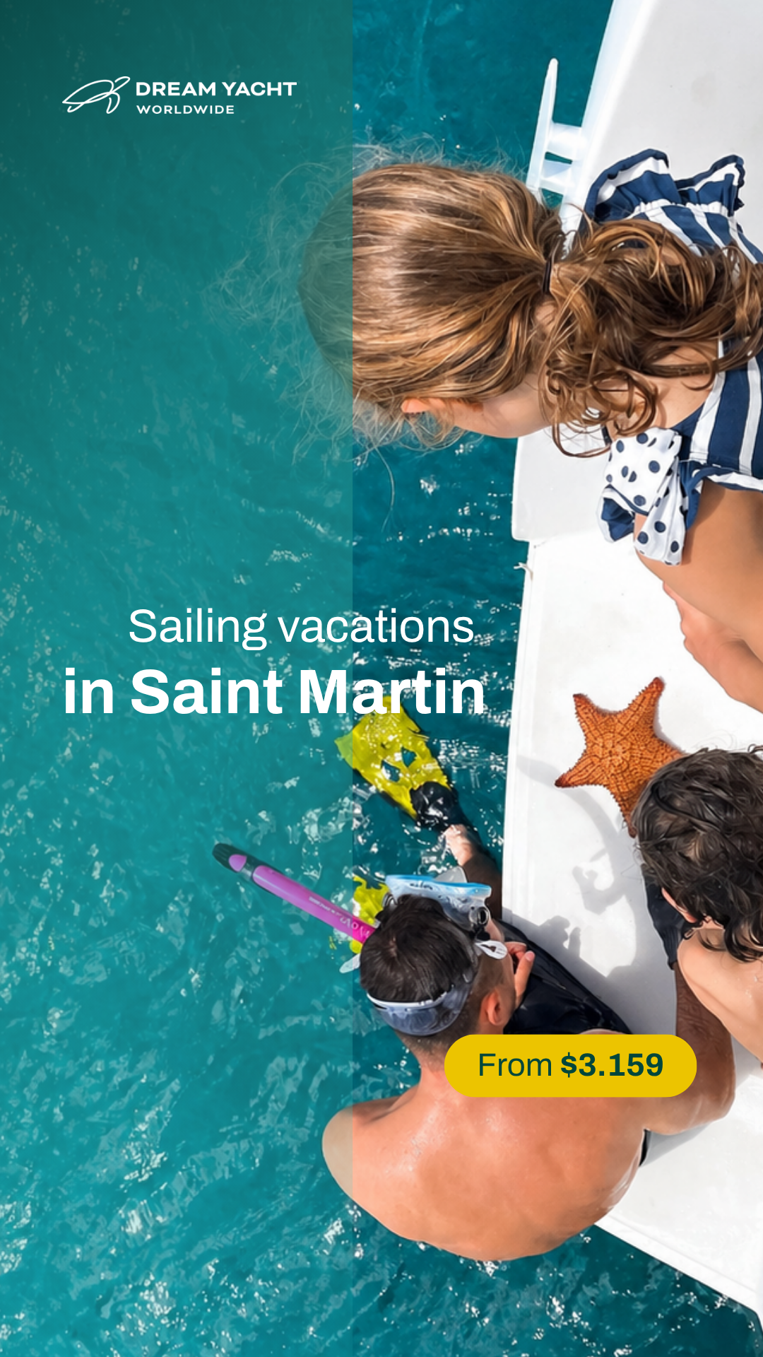 Dream Yacht Worldwide Facebook ad from May 7, 2026