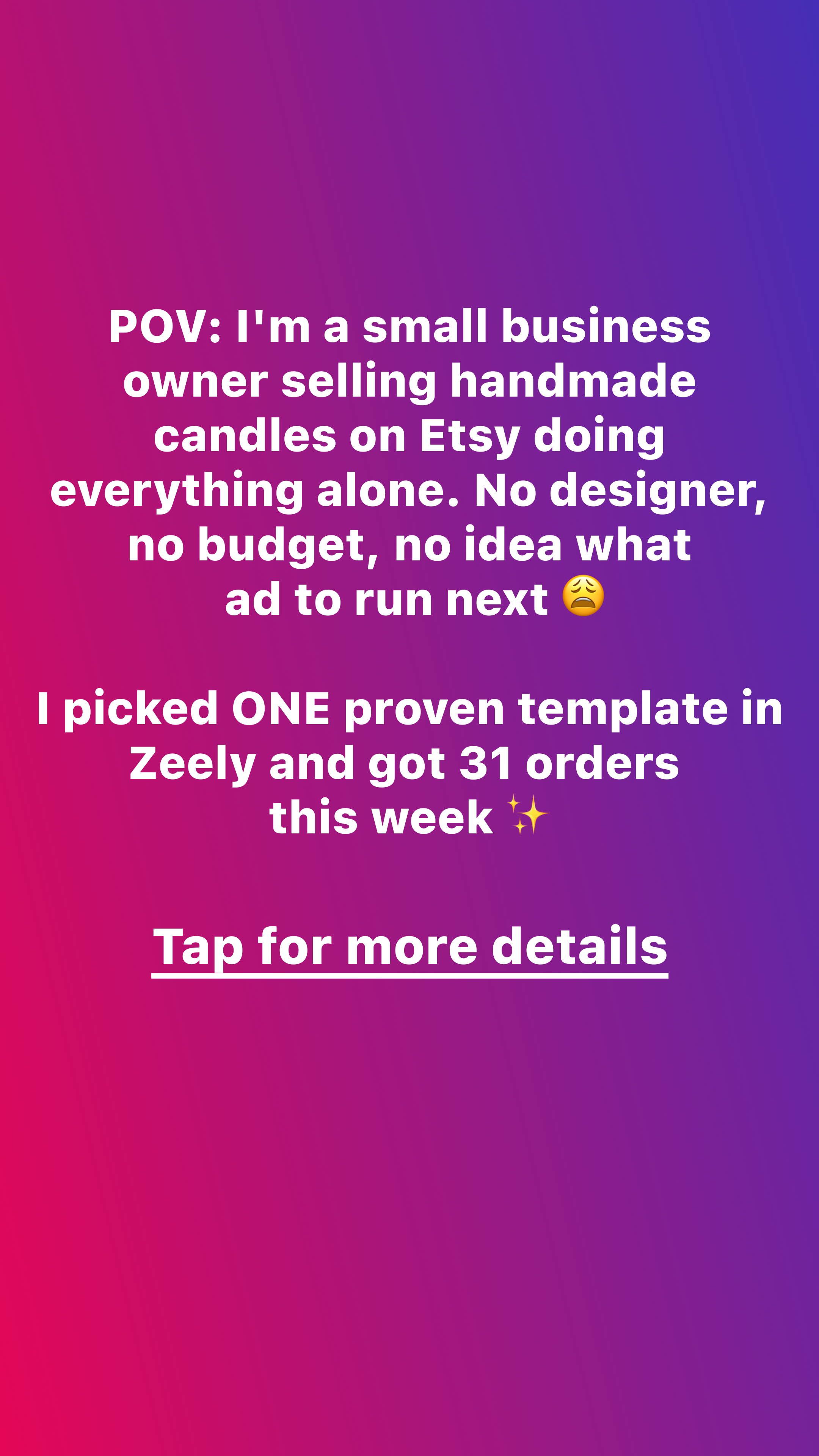 Zeely Facebook ad
