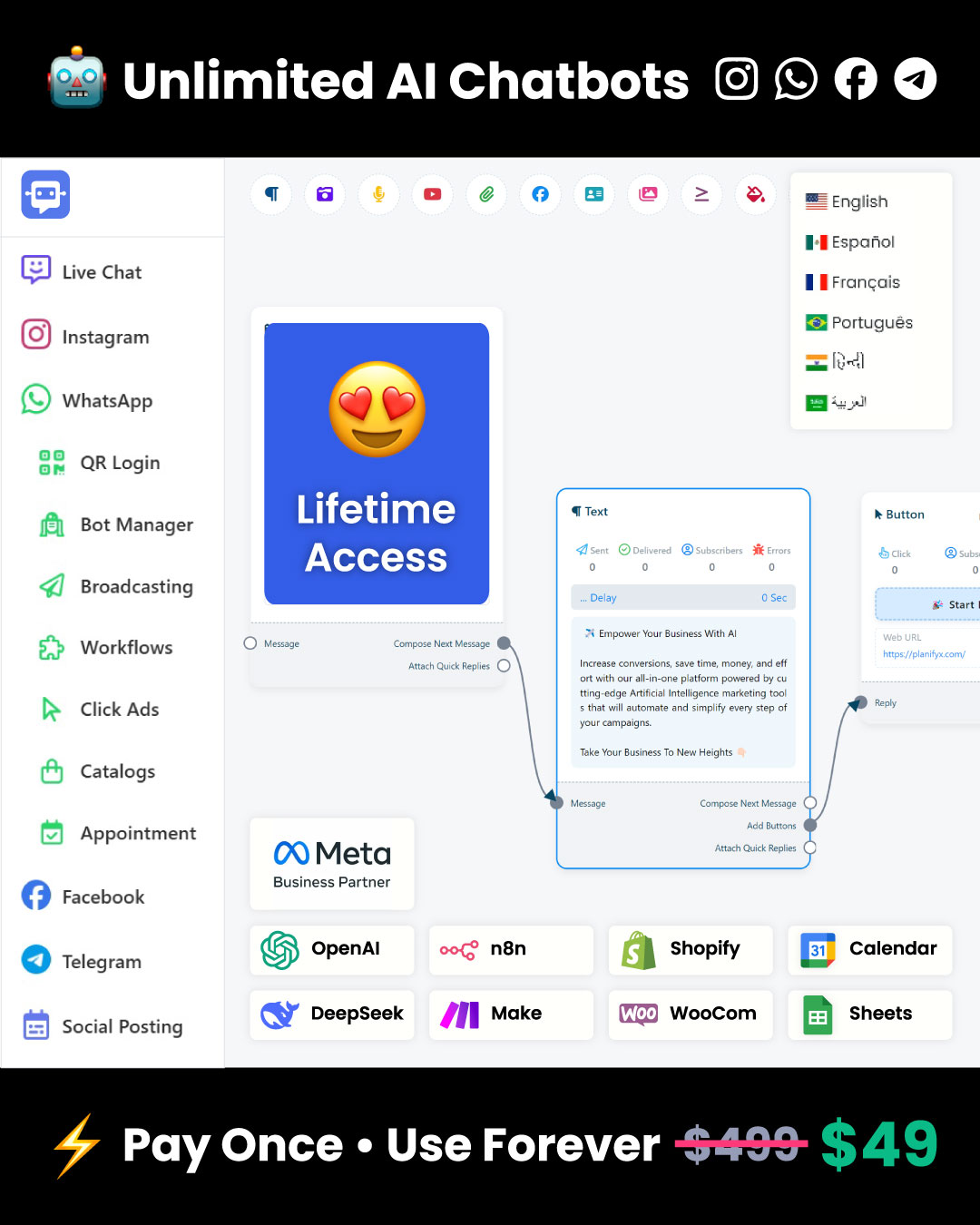 Planify X Facebook ad