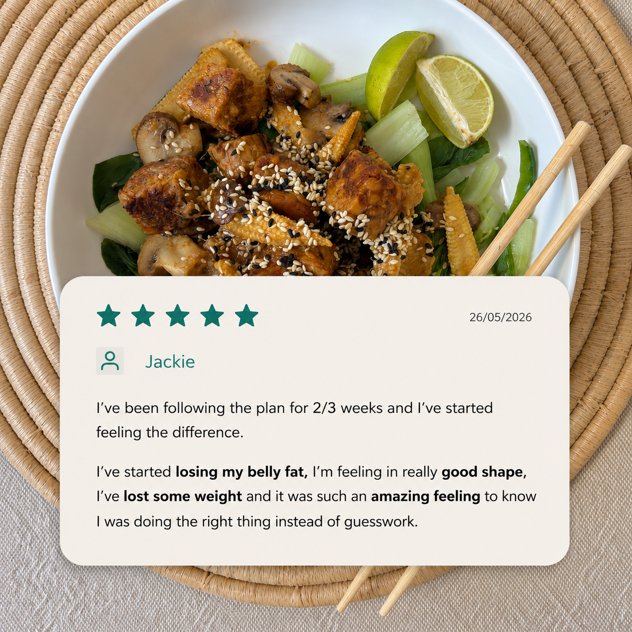 Steph Rouillard Dietitian Facebook ad: 30 Day Money Back Guarantee