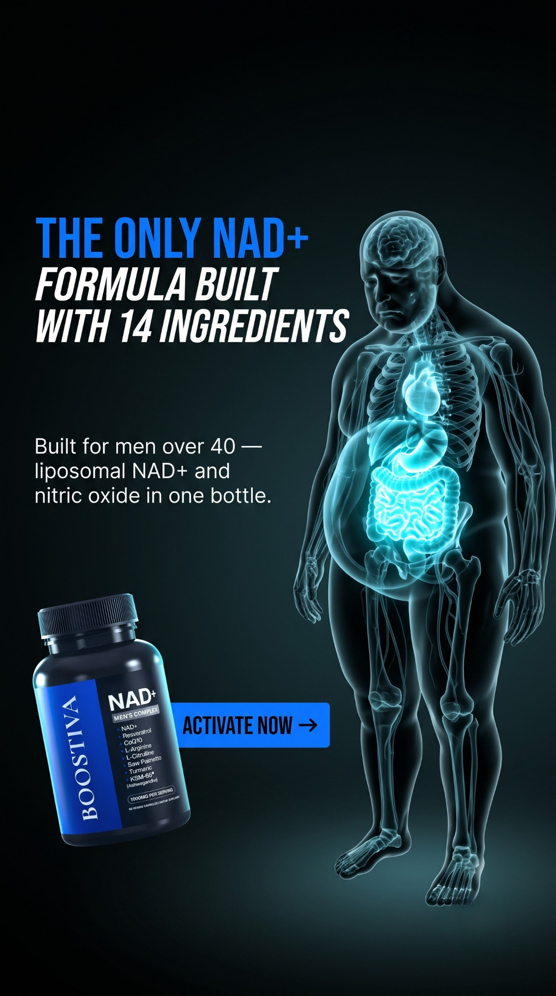 Boostiva Facebook ad: The Men’s NAD+ Formula Everyone Is Talking About