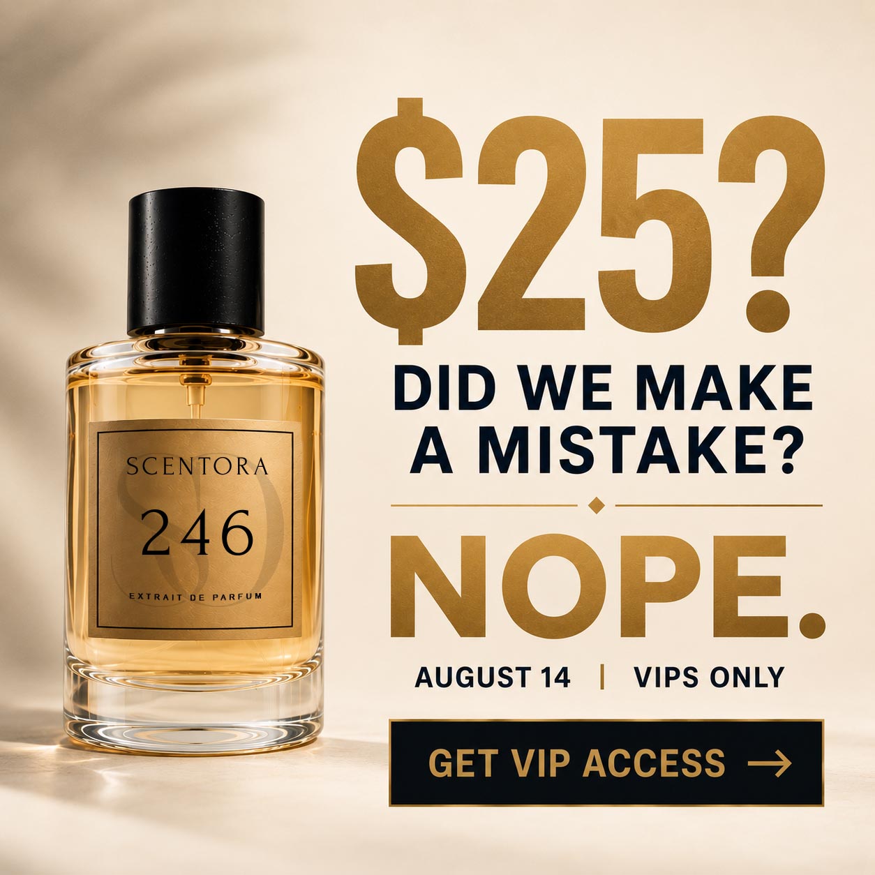 Scentora Fragrances Facebook ad: Welcome to Scentora