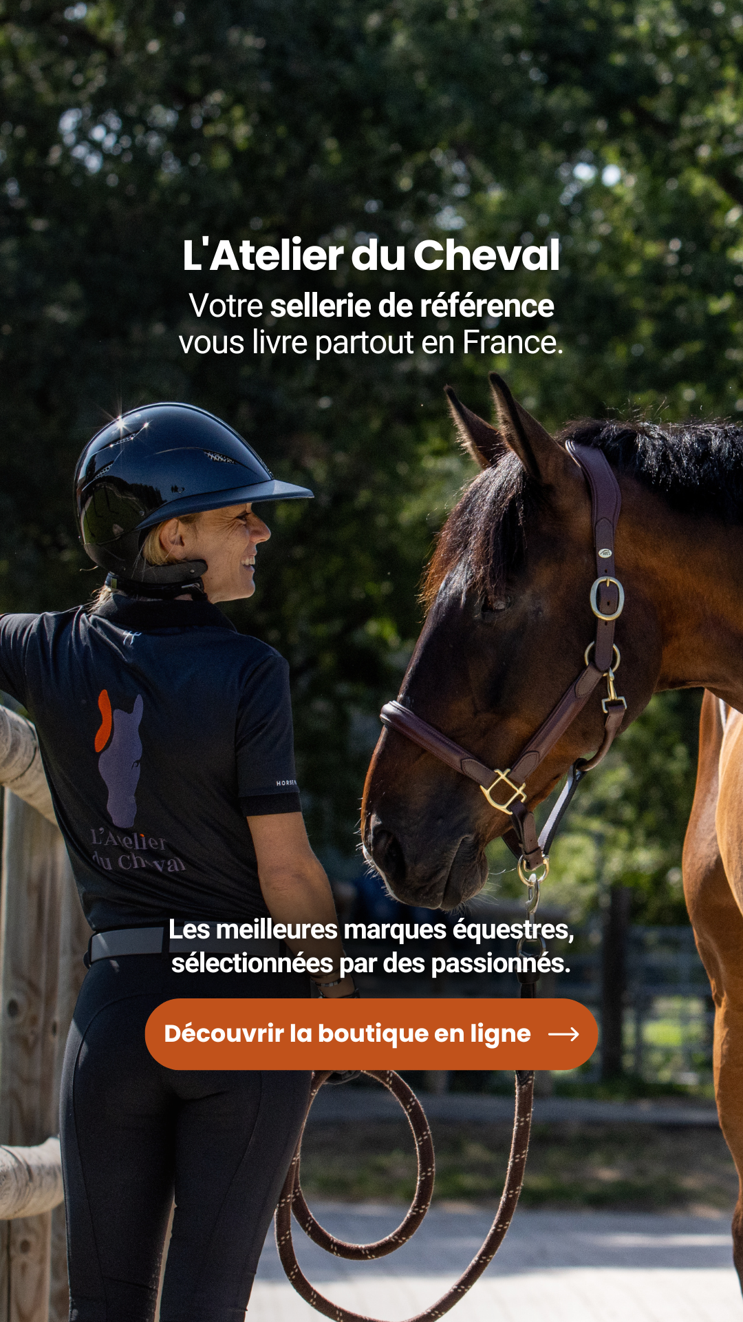 Sellerie L'Atelier du Cheval Facebook ad: Votre sellerie de référence