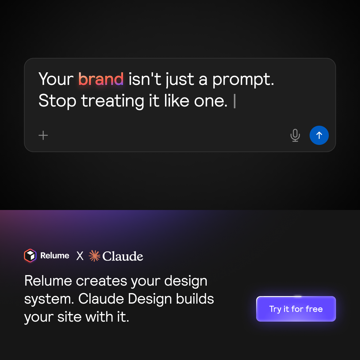 Relume Facebook ad