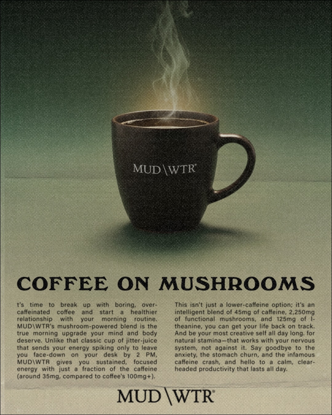 MUD\WTR Facebook ad